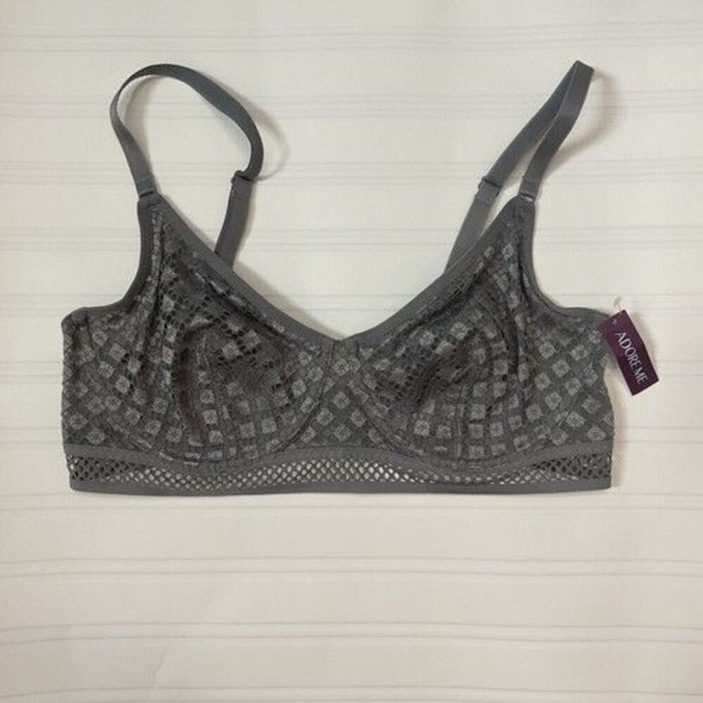 Other NWT Adore Me Lace Unlined Cups Underwire Bra Women Size 36D Size ONE SIZE - 9 Thumbnail