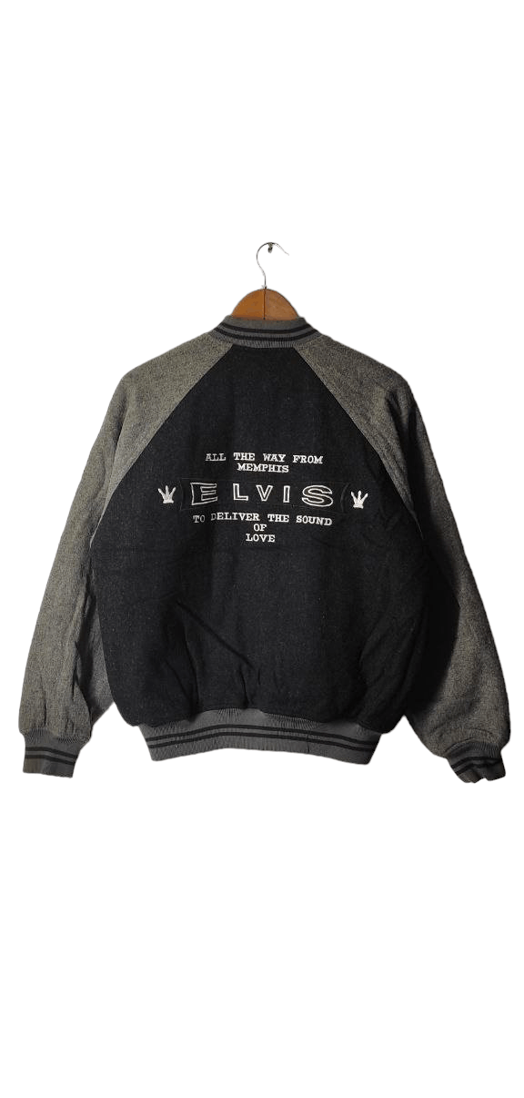 VINTAGE ELVIS PRESLEY WOOL VARSITY JACKET