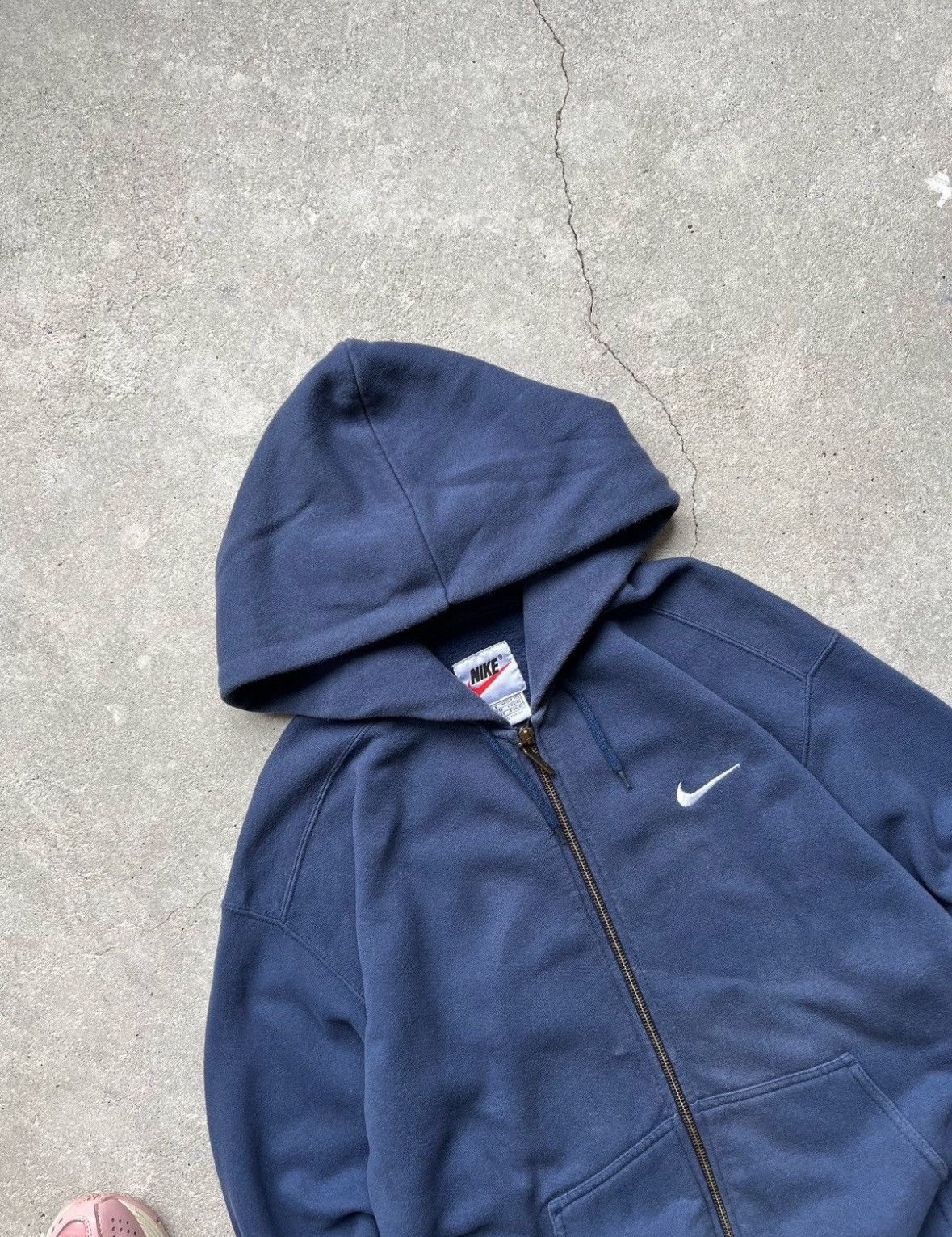 Nike Vintage Nike Blanc Hoodie Size US M / EU 48-50 / 2 - 4 Thumbnail