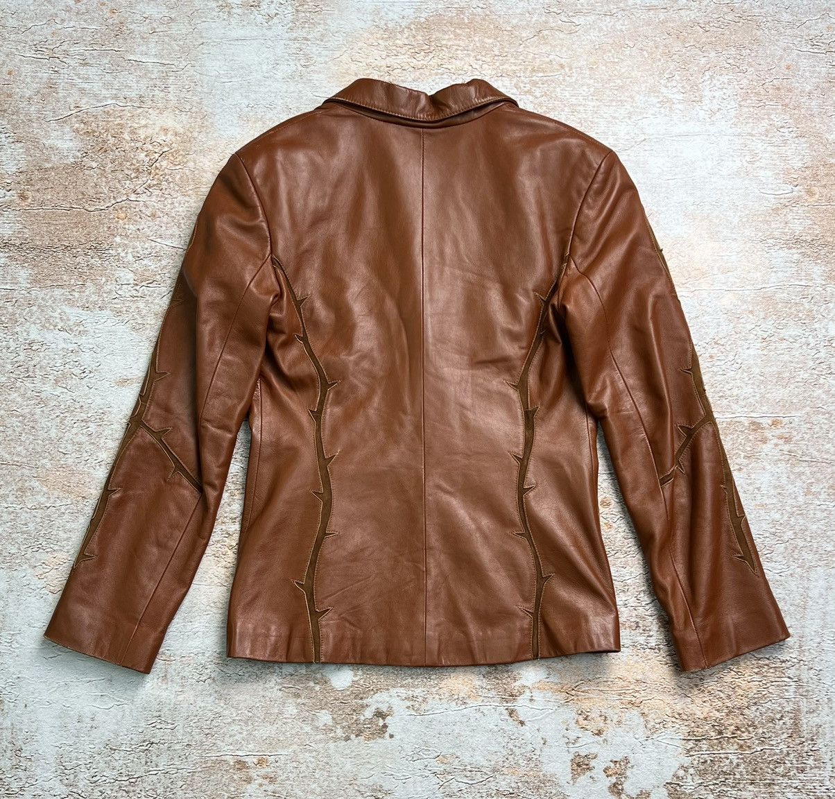 Vintage Vintage Japanese retro leather blazer jacket Size S / US 4 / IT 40 - 7 Thumbnail