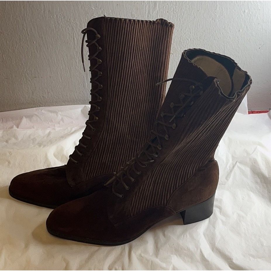 Other FRANCESCO RUGGERI Suede Brown Boots - Size 37 Size US 7 / IT 37 - 10 Thumbnail