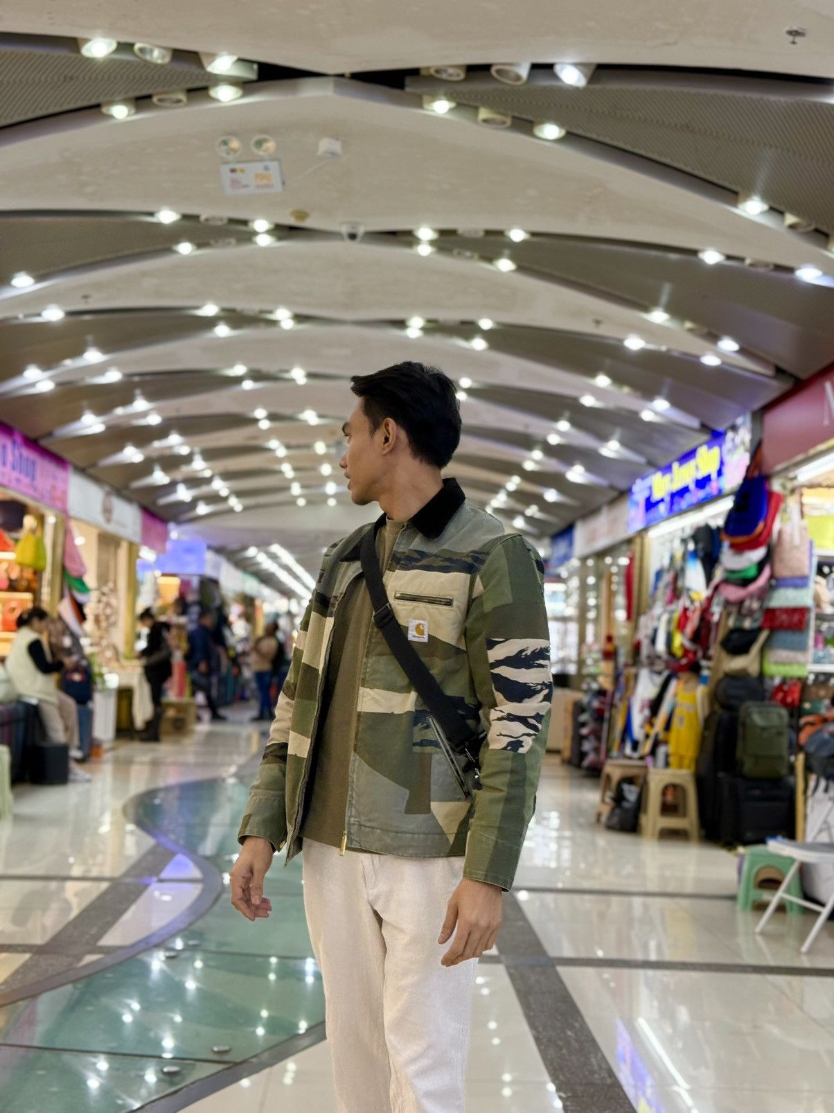Carhartt × Carhartt Wip Carhartt WIP Detroit Camo Mend Black Stone Washed Size US S / EU 44-46 / 1 - 7 Thumbnail
