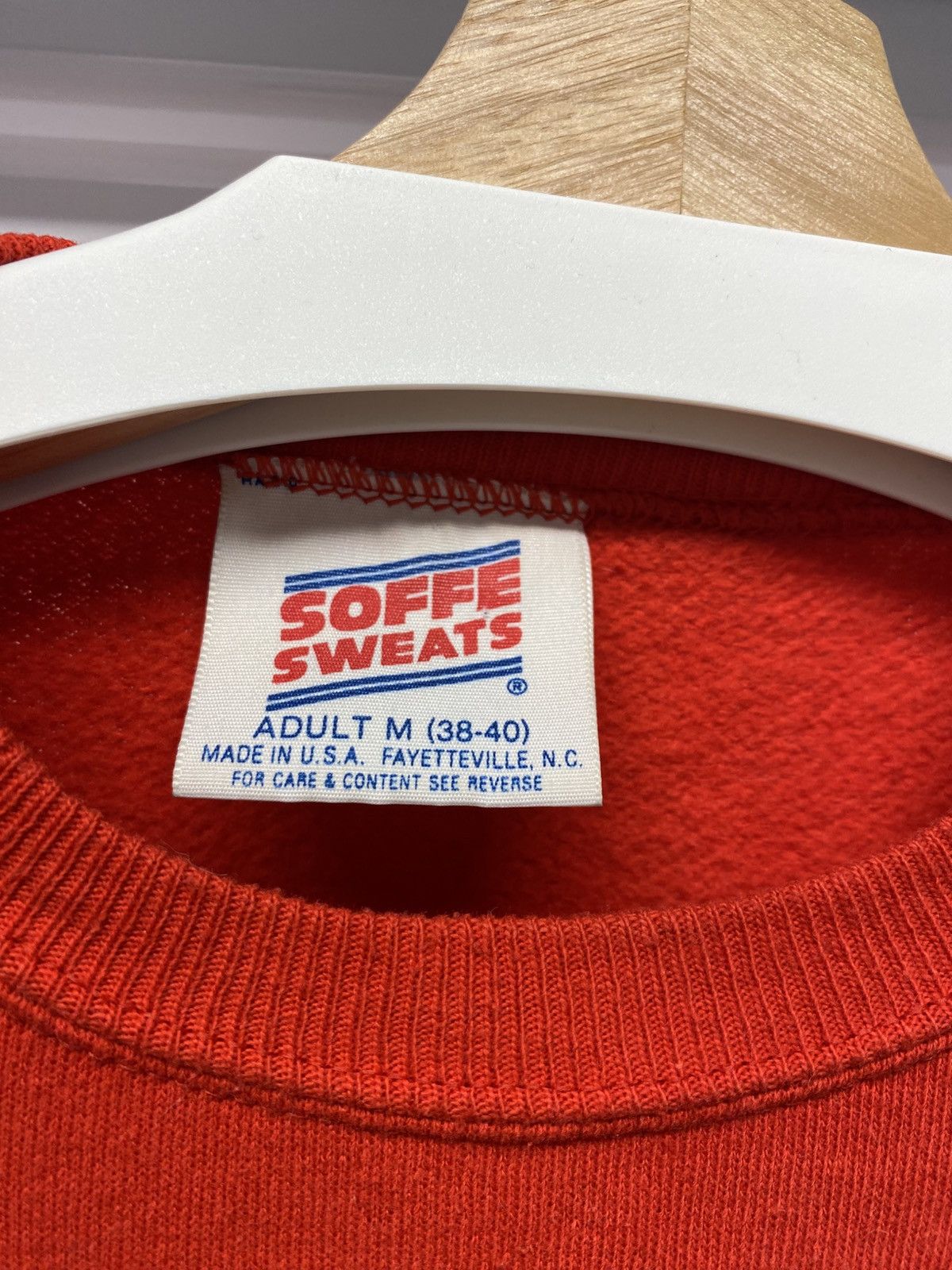 Vintage 90s Vintage “Paris Island” Marines Sweatshirt - Red - Medium Size US M / EU 48-50 / 2 - 3 Thumbnail