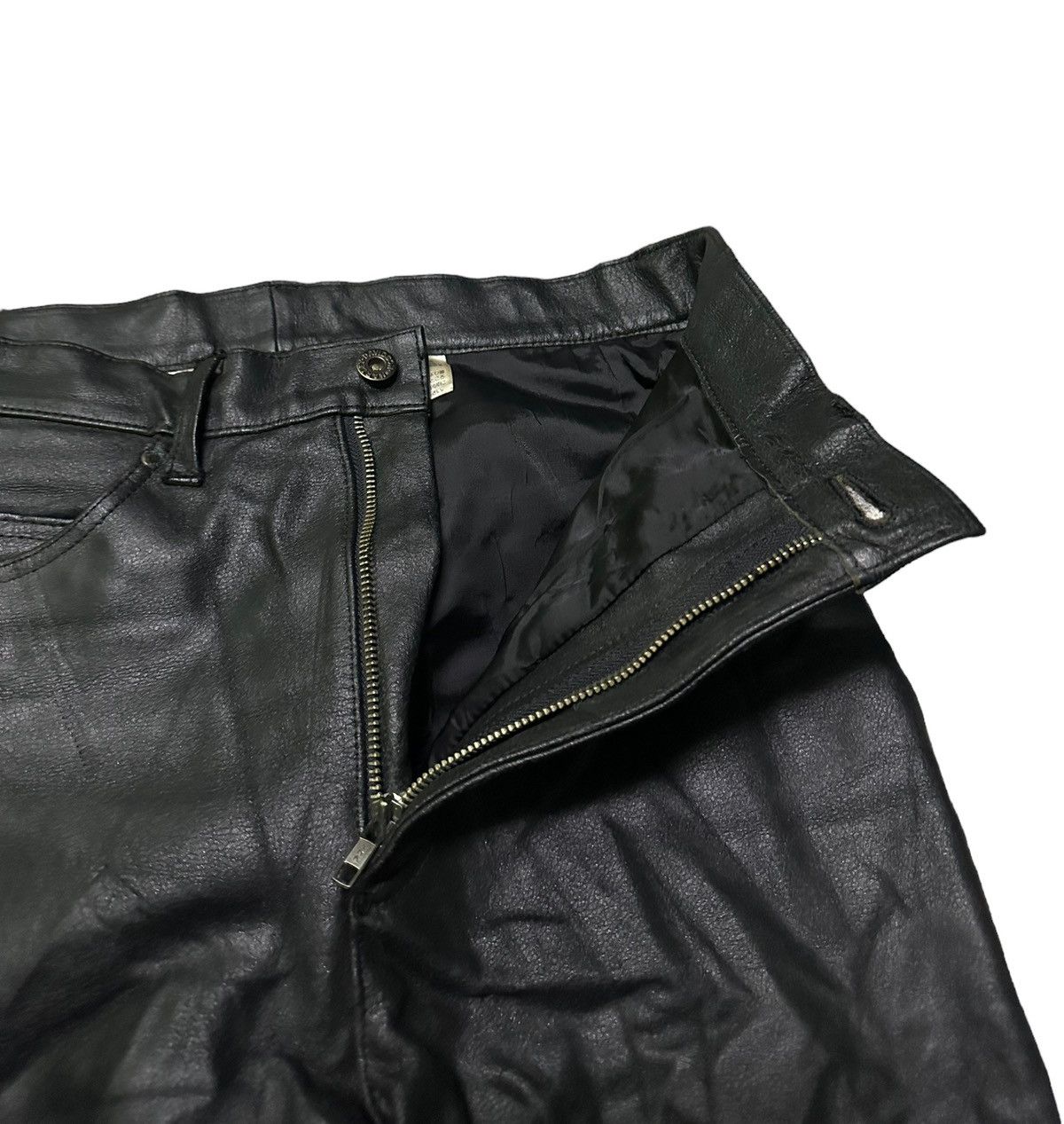 Leather Harley davidson leather pants Size US 30 / EU 46 - 3 Thumbnail