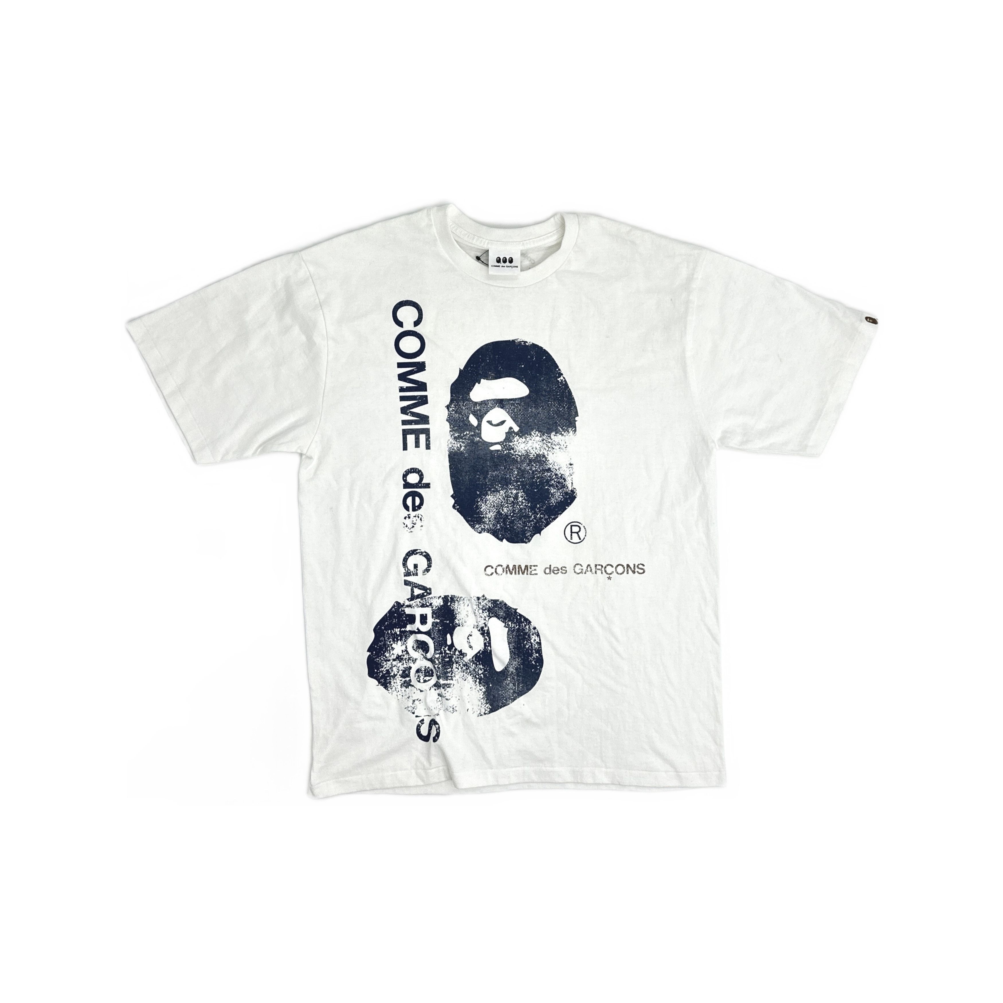 Bape × Comme des Garcons BAPE X CDG Osaka Pocket Tee White | Grailed