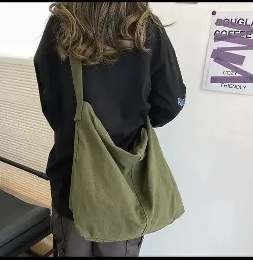 American Edition × Anime × Japanese Brand Bag Large Canvas Crossbody Bag Size ONE SIZE - 2 Thumbnail