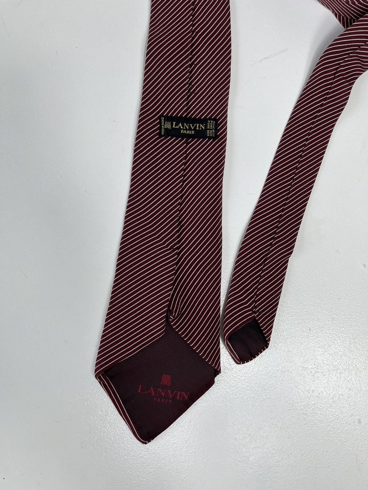 Lanvin Lanvin Vintage Silk Tie Made in France Size ONE SIZE - 4 Thumbnail