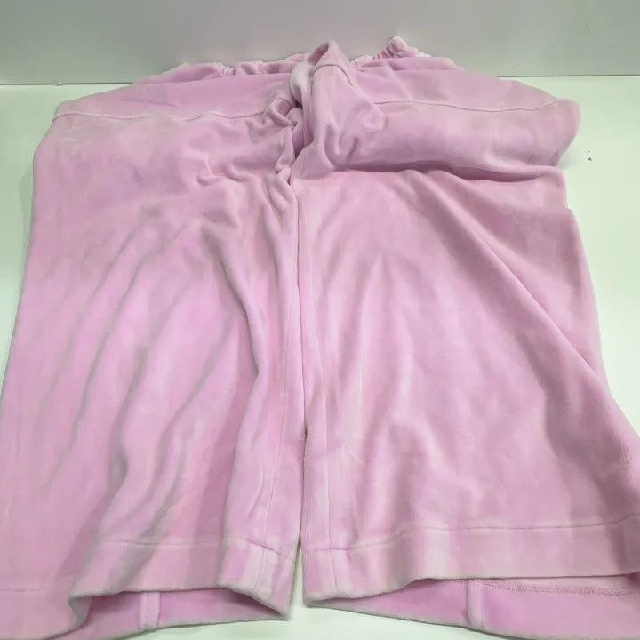 Alexander Wang Alexander Wang Pink Velvet Drawstring Sports Pants - Size 22" - 9 Thumbnail