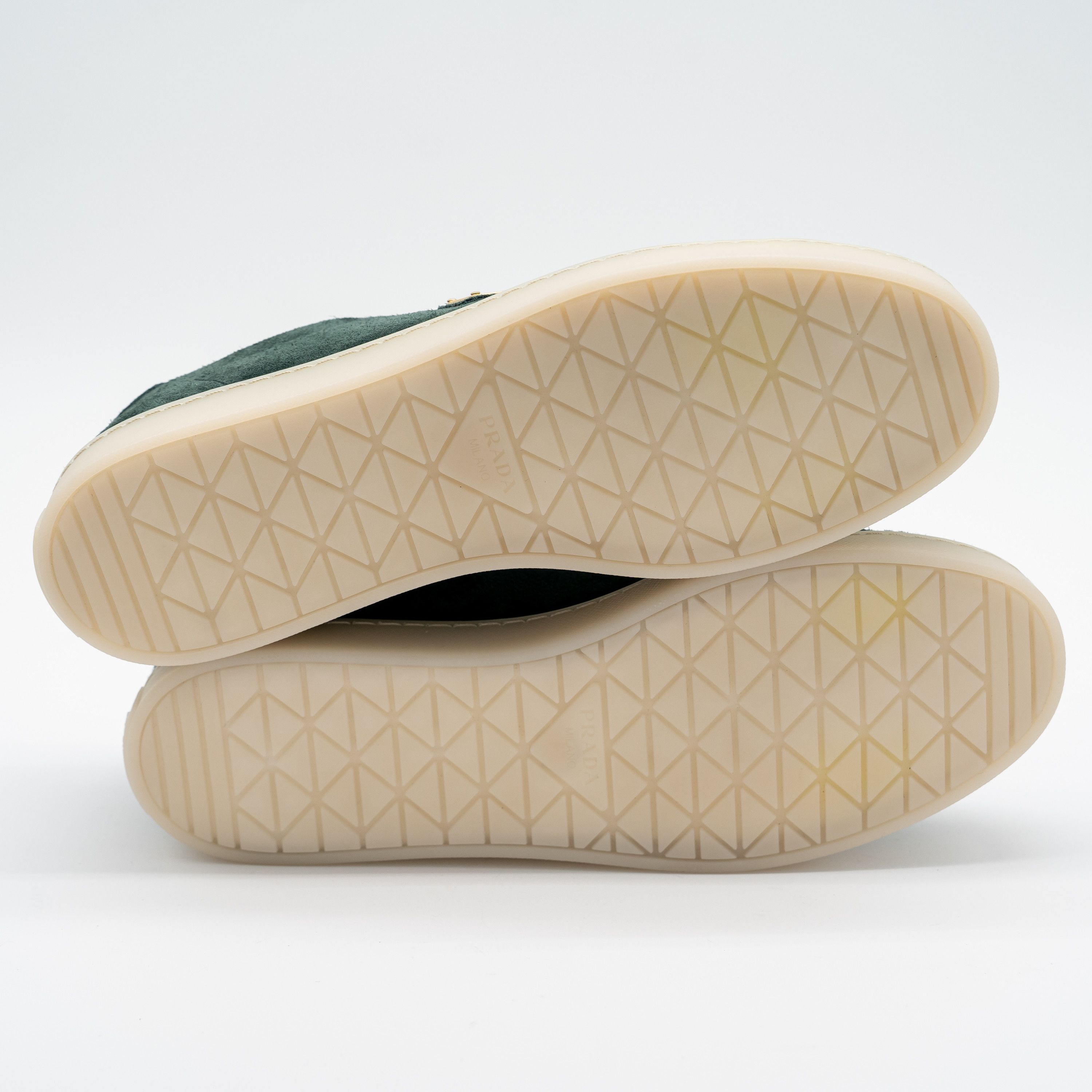 Prada 8uk 9 US Prada Lane Green Suede Sneakers Triangle logo Size US 9 / EU 42 - 6 Thumbnail
