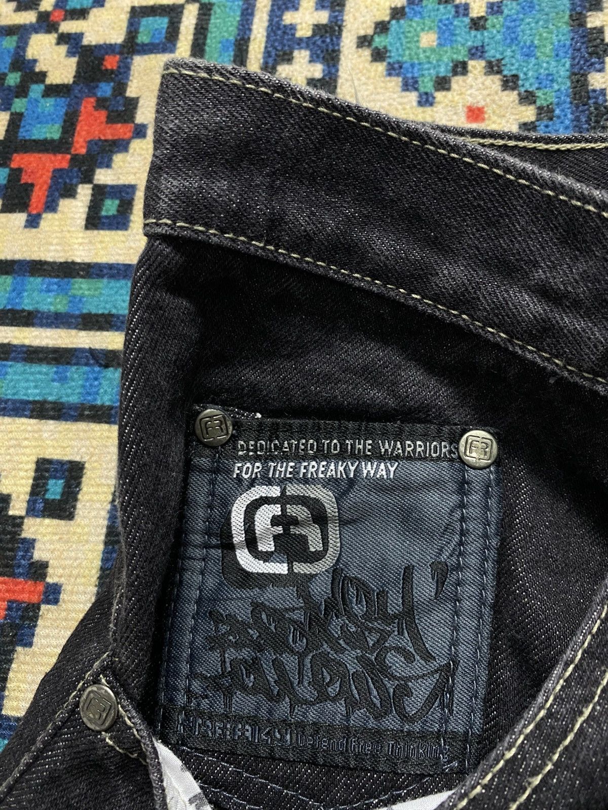 Japanese Brand Jeans Short Freaky x Stretwear Size US 32 / EU 48 - 5 Thumbnail