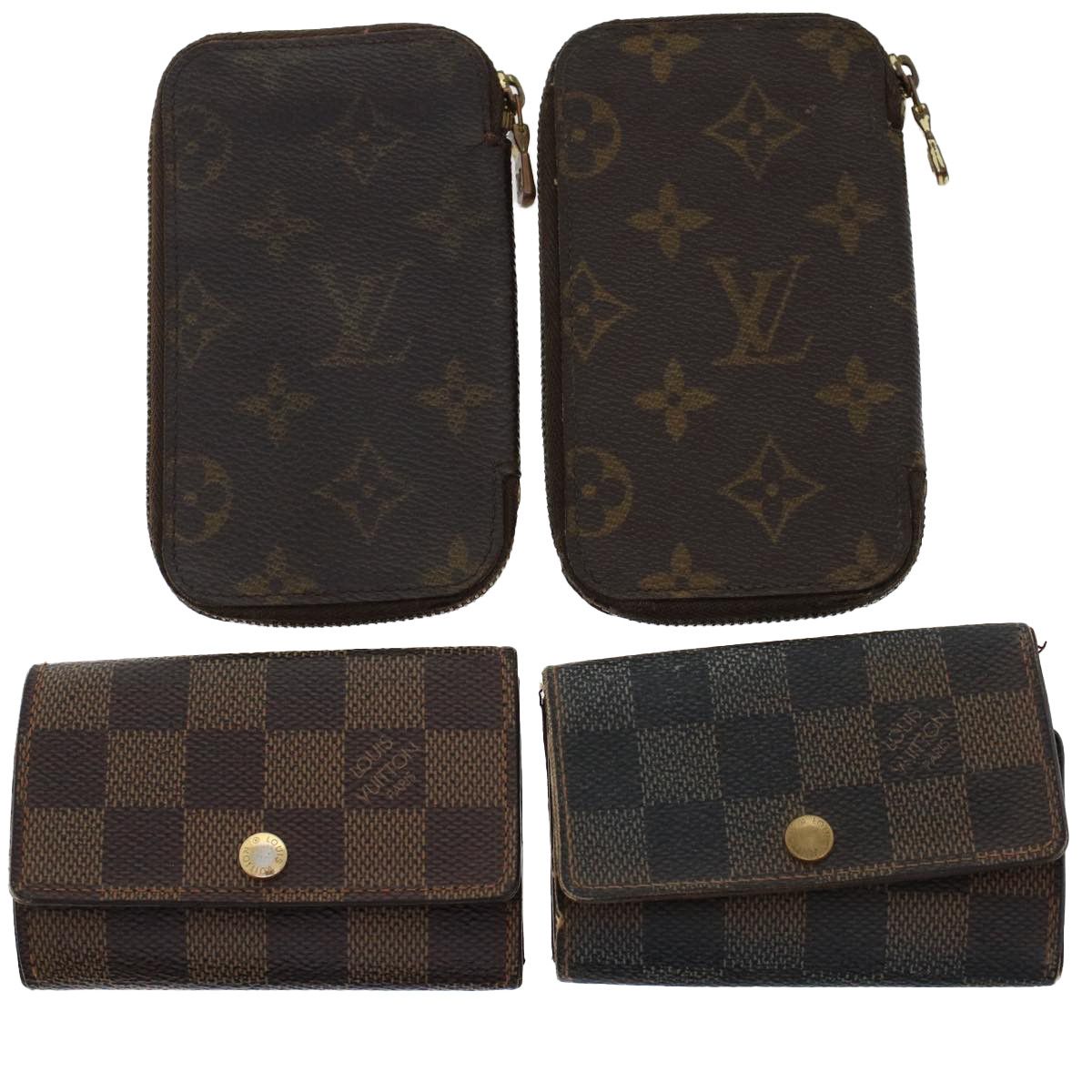 LOUIS VUITTON Damier Azur Multicles 6 Key Case N61745 LV Auth