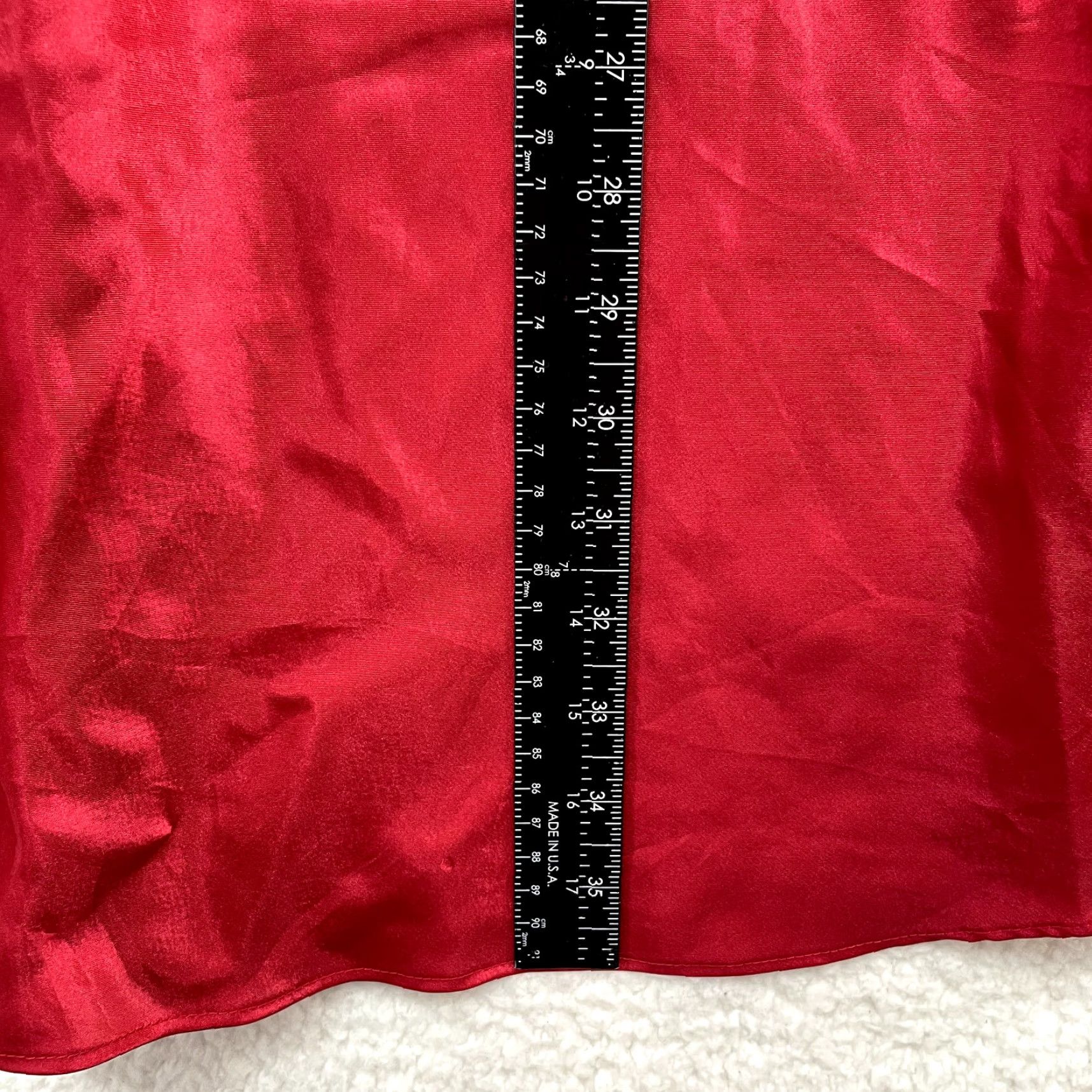 Vintage VINTAGE Slip Dress M Red Satin Chemise Negligee Lingerie Bentley Satin Slip Dress M Red Size M / US 6-8 / IT 42-44 - 6 Thumbnail
