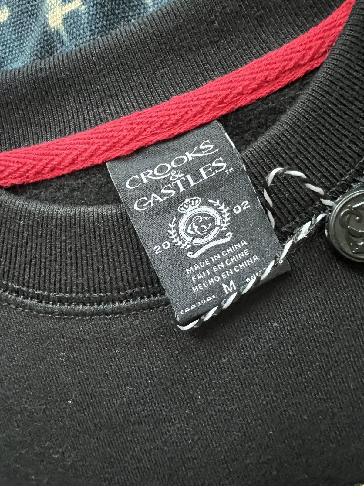 Vintage Crooks & Castle Embroidery Sweatshirt Size US M / EU 48-50 / 2 - 7 Thumbnail