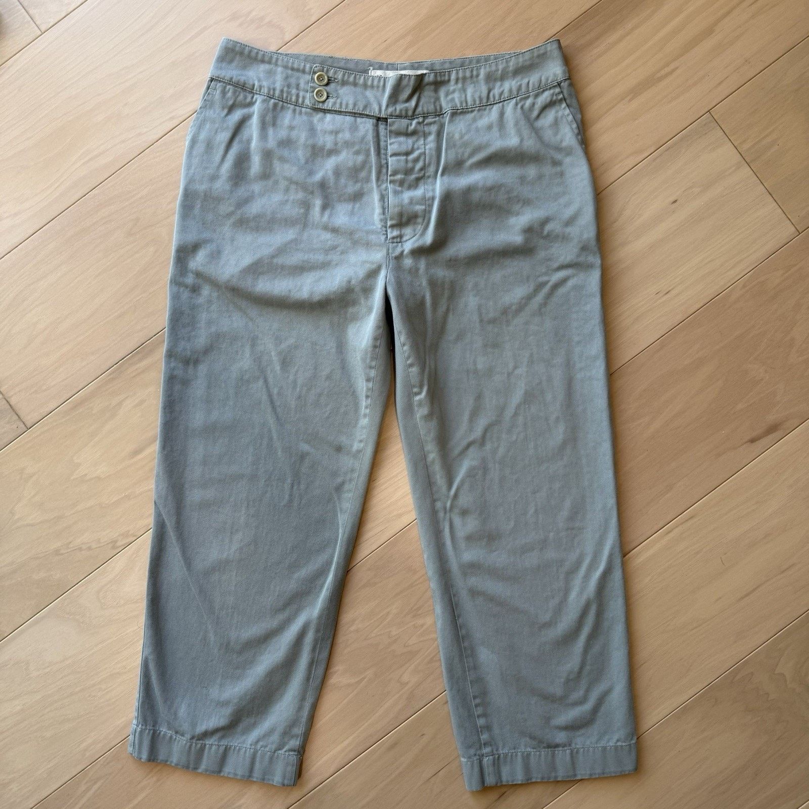 Marni Marni Pants Women's 30 Blue Cropped Chino Casual Minimalist Size 30" / US 8 / IT 44 - 2 Thumbnail