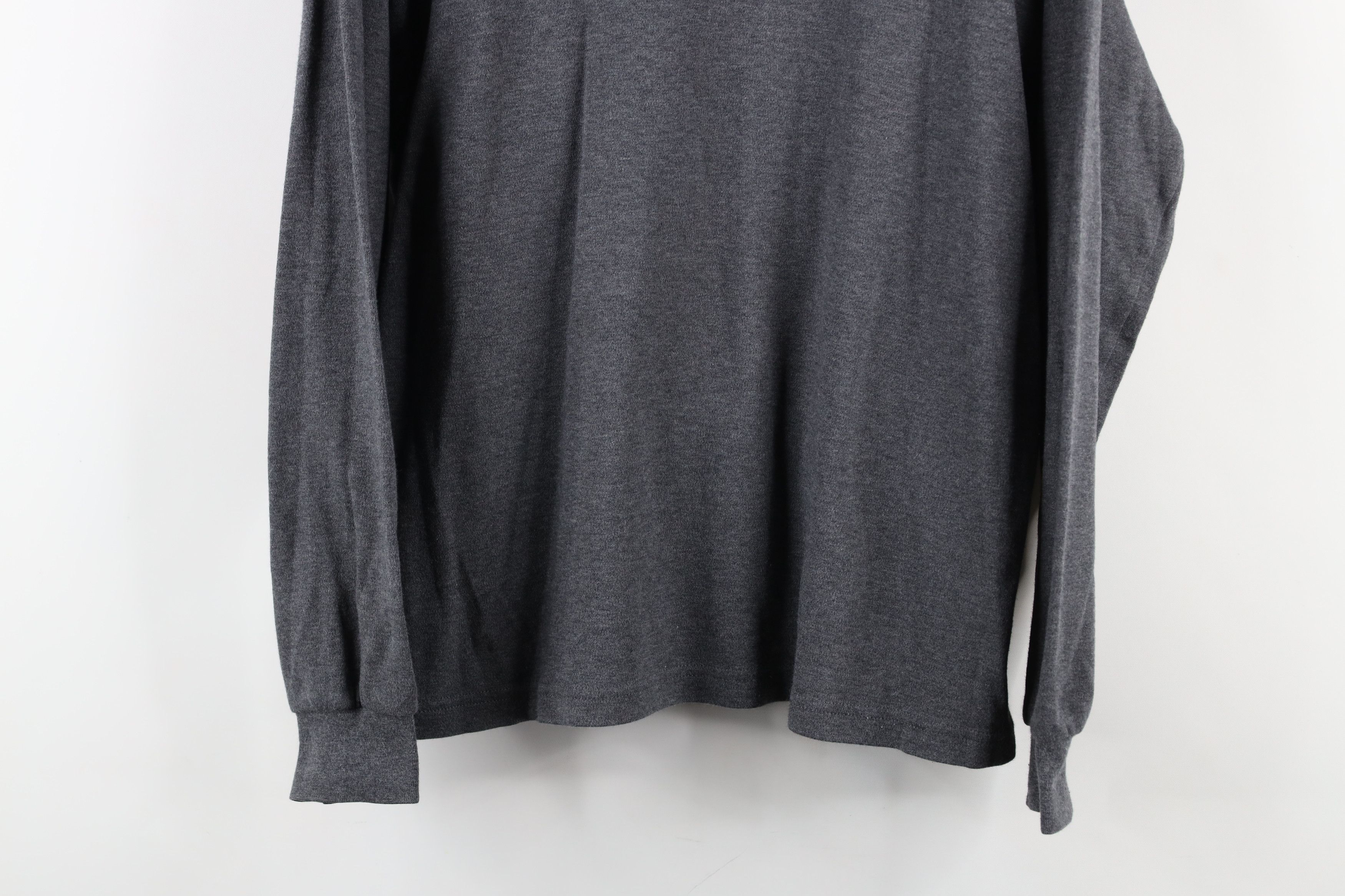 Vintage × Woolrich Woolen Mills Vintage 90s Woolrich Long Sleeve Turtleneck T-Shirt Gray Size M / US 6-8 / IT 42-44 - 3 Thumbnail