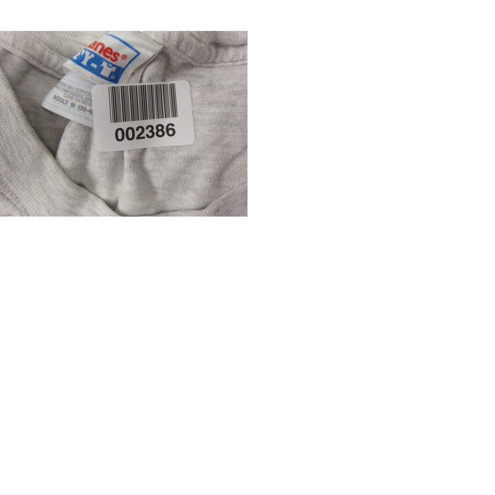 Hanes VINTAGE Hanes Shirt Adult Medium Gray 80s 90s School Classic Carrots Made in USA Mens T-Shirt Crew Neck Short Sleeve Size US M / EU 48-50 / 2 - 9 Thumbnail