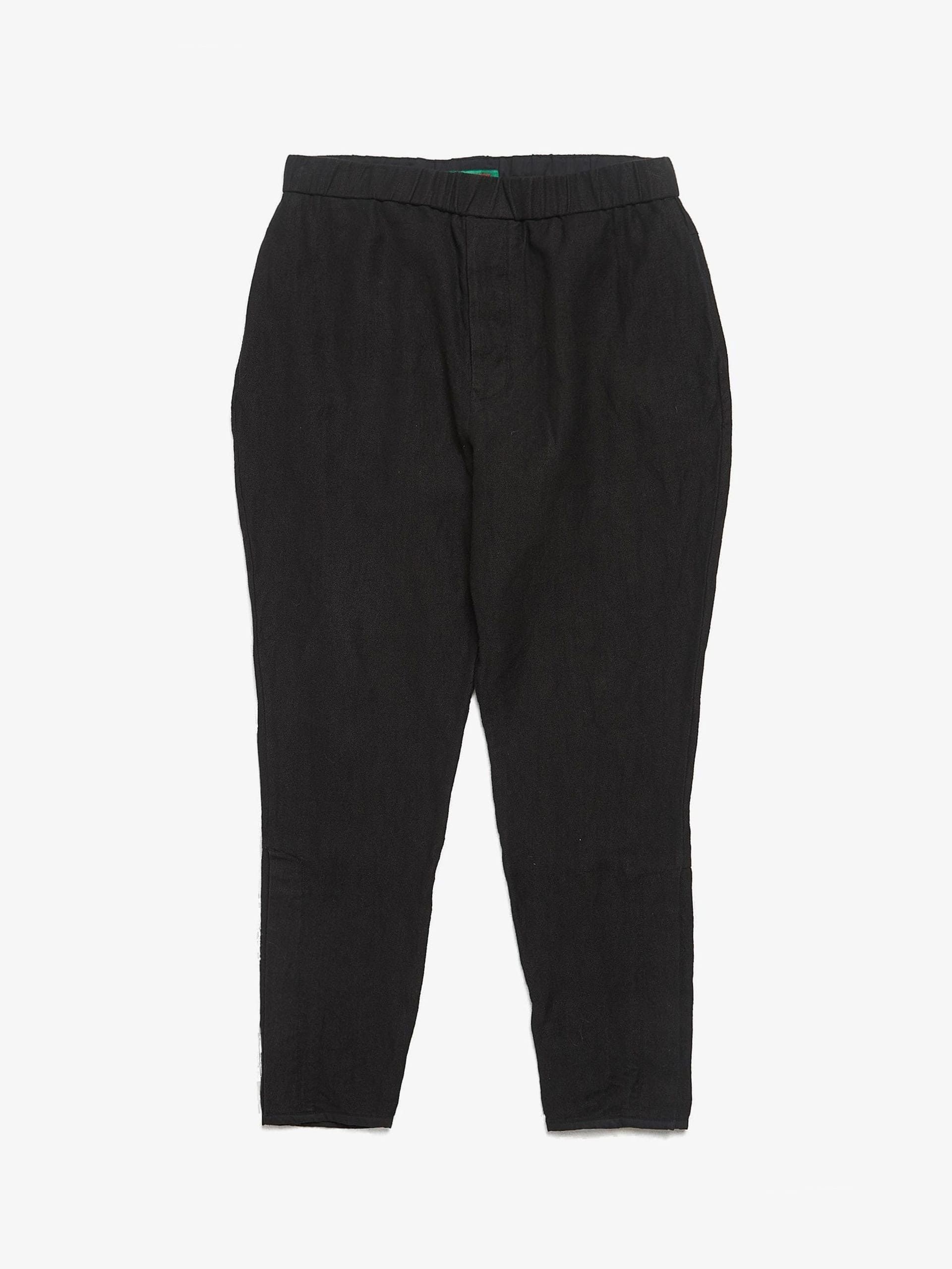 Casey Casey Black Buttoned Hem Detailed Pants Size US 34 / EU 50 - 1 Thumbnail