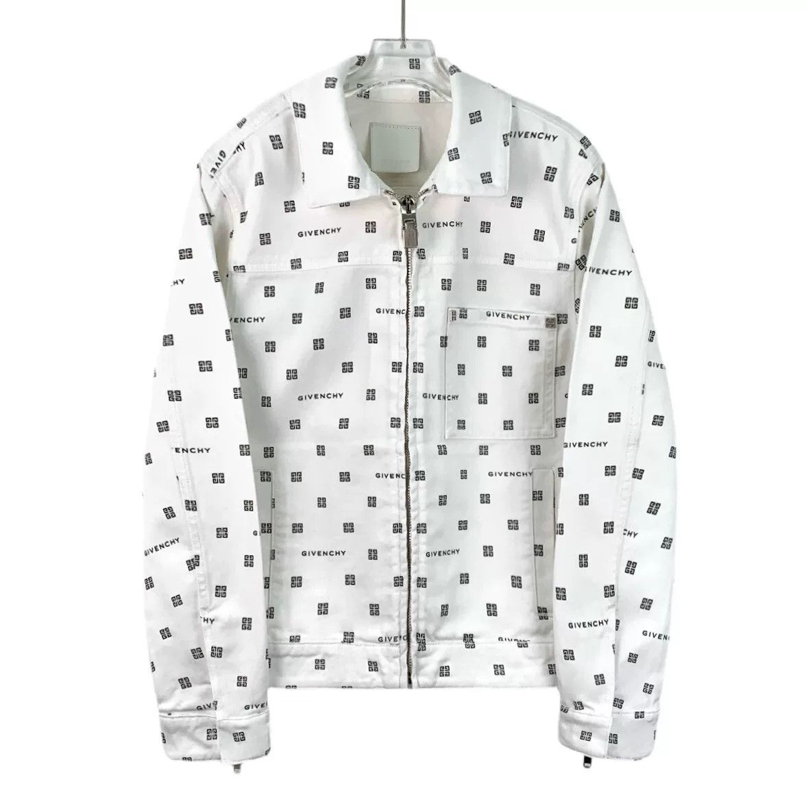 givenchy x disney white logo jacket