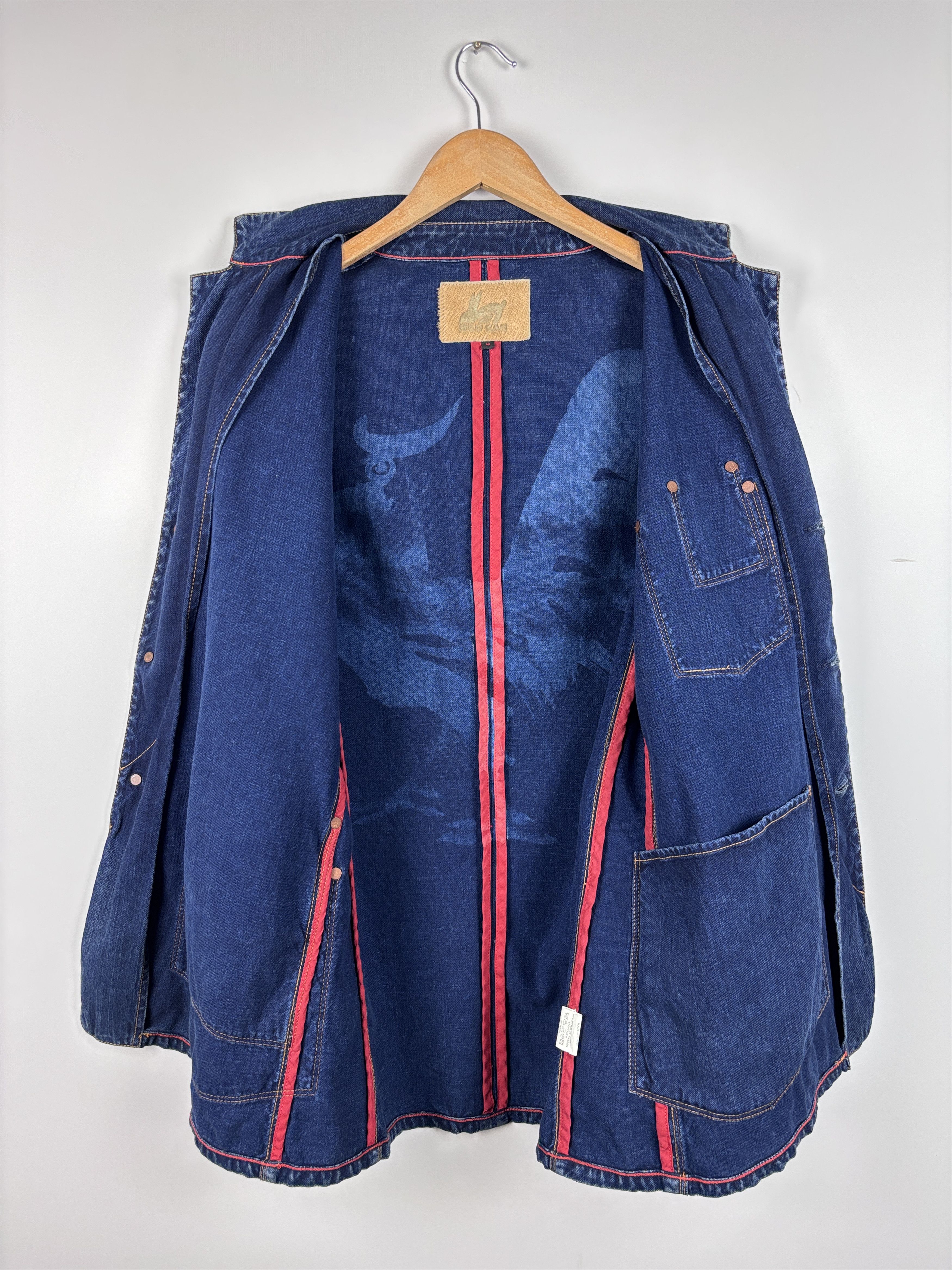 Paul Smith Mens Paul Smith Red Ear Denim Blazer Jacket Blue Size M Size US M / EU 48-50 / 2 - 8 Thumbnail