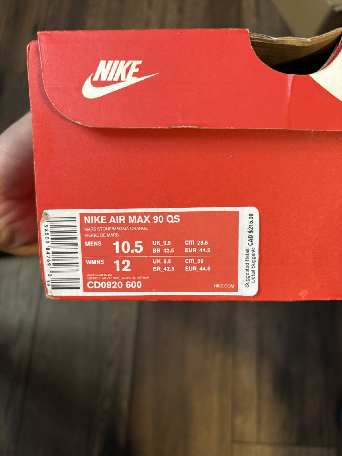 Nike Size 10.5 - Nike Air Max 90 Mars Landing Size US 10.5 / EU 43-44 - 7 Thumbnail