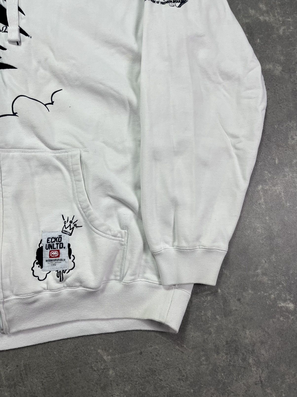 Ecko Unltd. Ecko Unltd. Mega Baggy Printed Zip Hoodie 3XL Rare Size US XXL / EU 58 / 5 - 9 Thumbnail