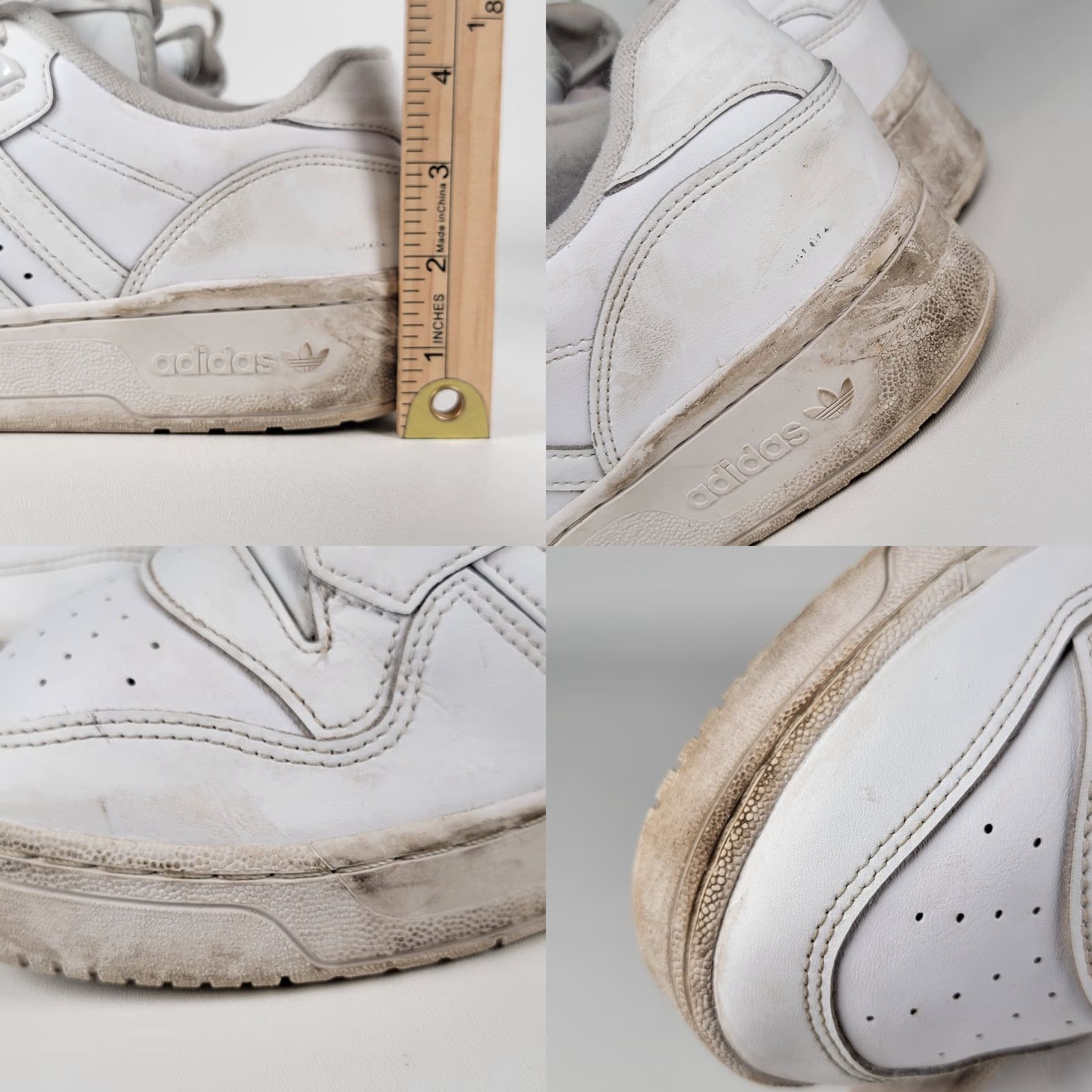 Adidas Adidas Rivalry Low Sneaker Men's White Triple White Size 10 US Leather Rubber Size US 10 / EU 43 - 8 Thumbnail