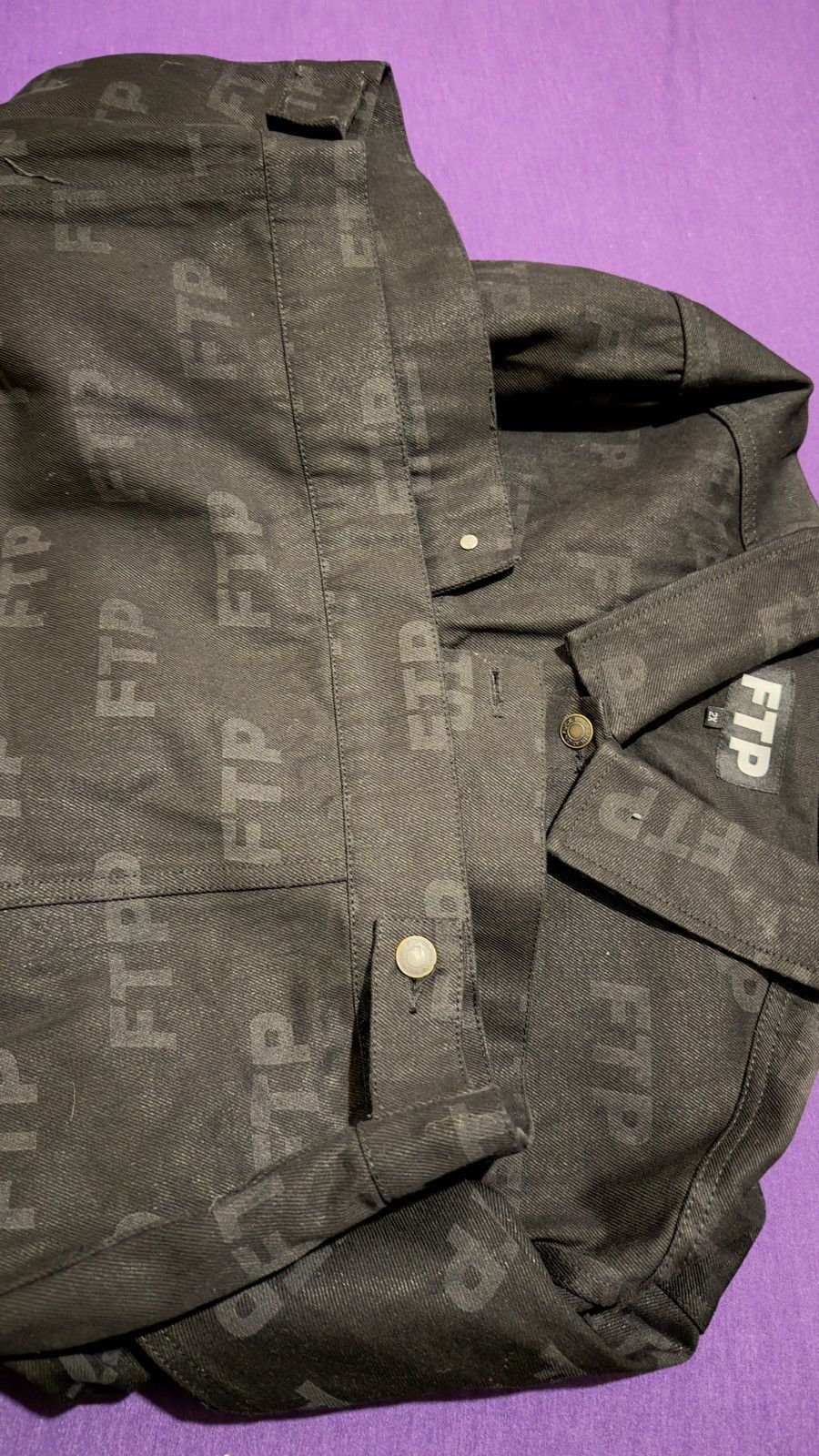 Fuck The Population FTP All Over Print Denim Jacket Size US XXL / EU 58 / 5 - 2 Thumbnail