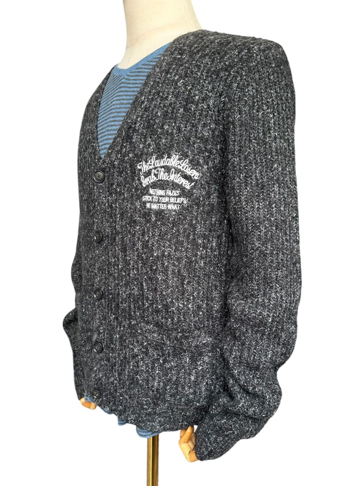 If Six Was Nine Stooges & Co Wool Knit Cardigan Size US M / EU 48-50 / 2 - 3 Thumbnail