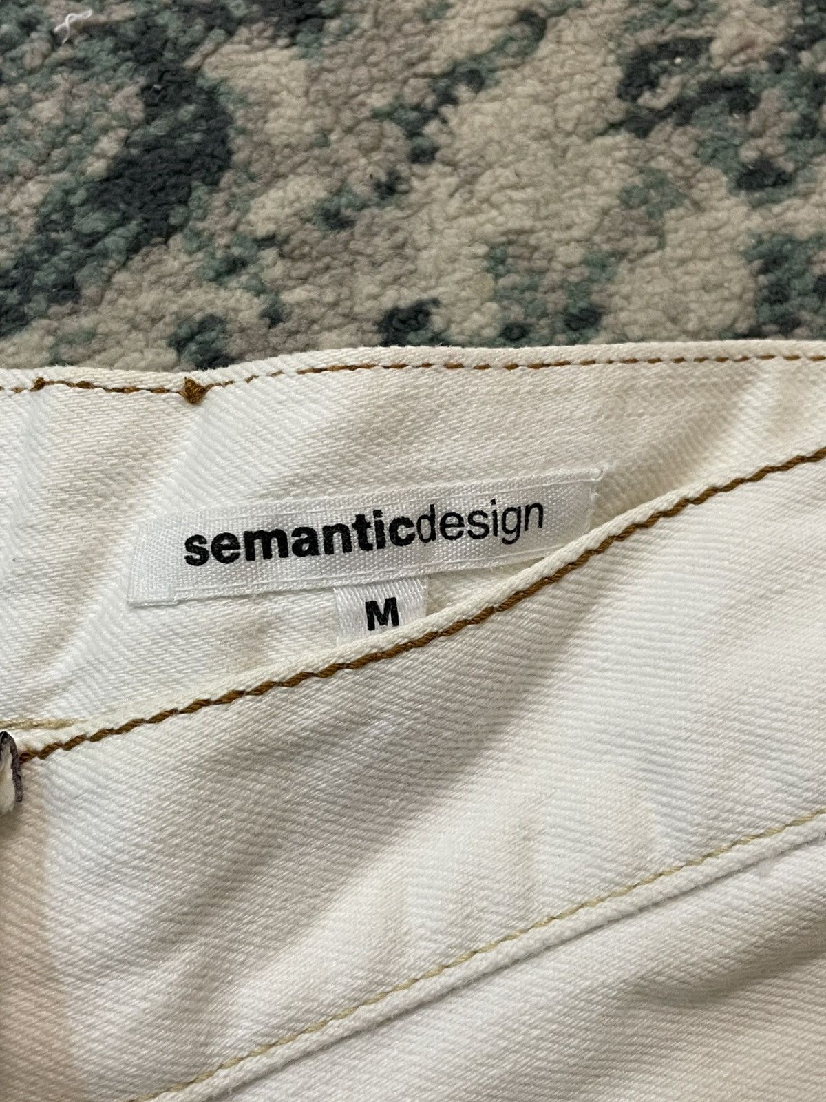 semanticdesign Semantic Design Spiral Flared Snakeskin Pocket Jean Size US 29 - 12 Thumbnail
