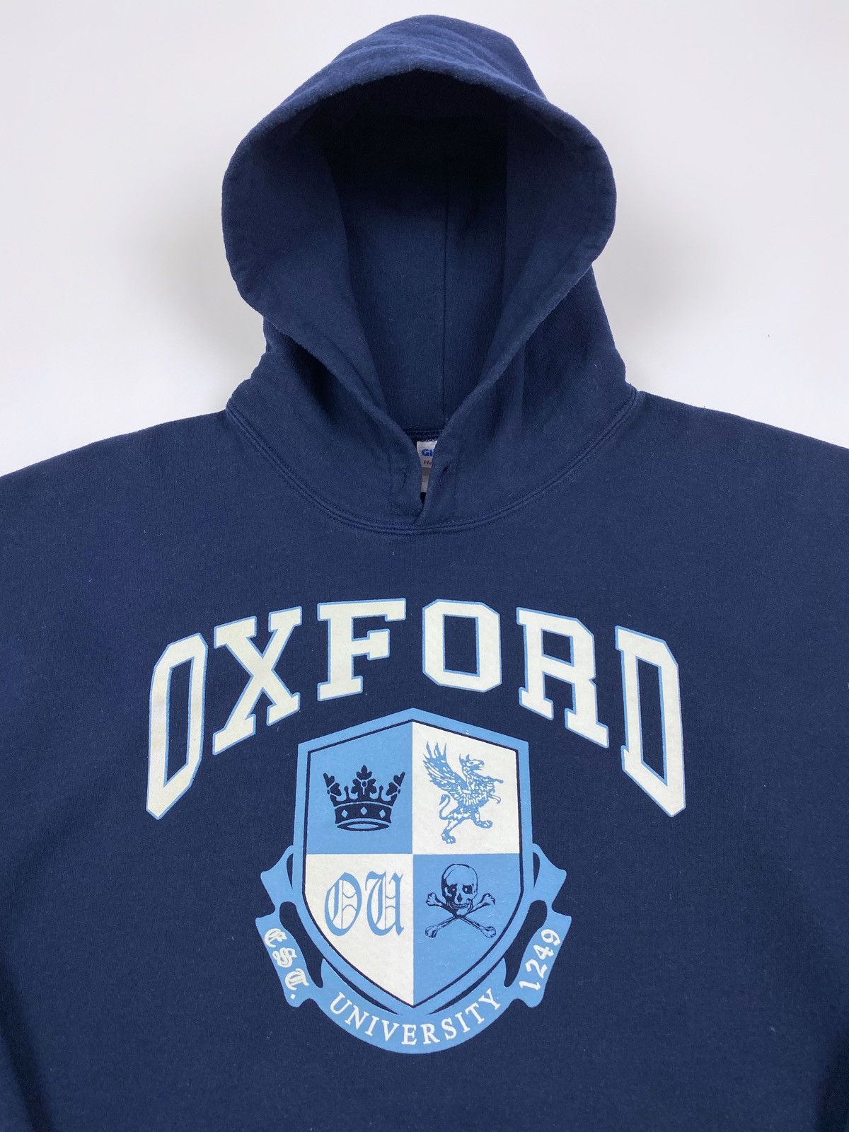 Vintage Y2K Vintage Oxford University Logo Boxy Hoodie Size US L / EU 52-54 / 3 - 2 Thumbnail