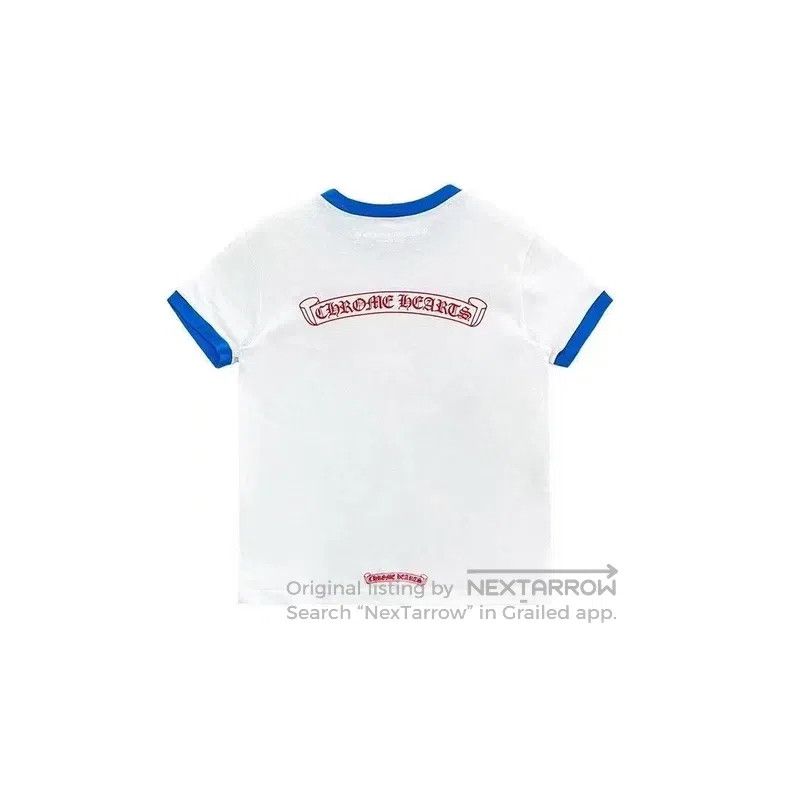 Chrome Hearts CHROME HEARTS Size S White and blue horseshoe short sleeves Size US S / EU 44-46 / 1 - 1 Thumbnail