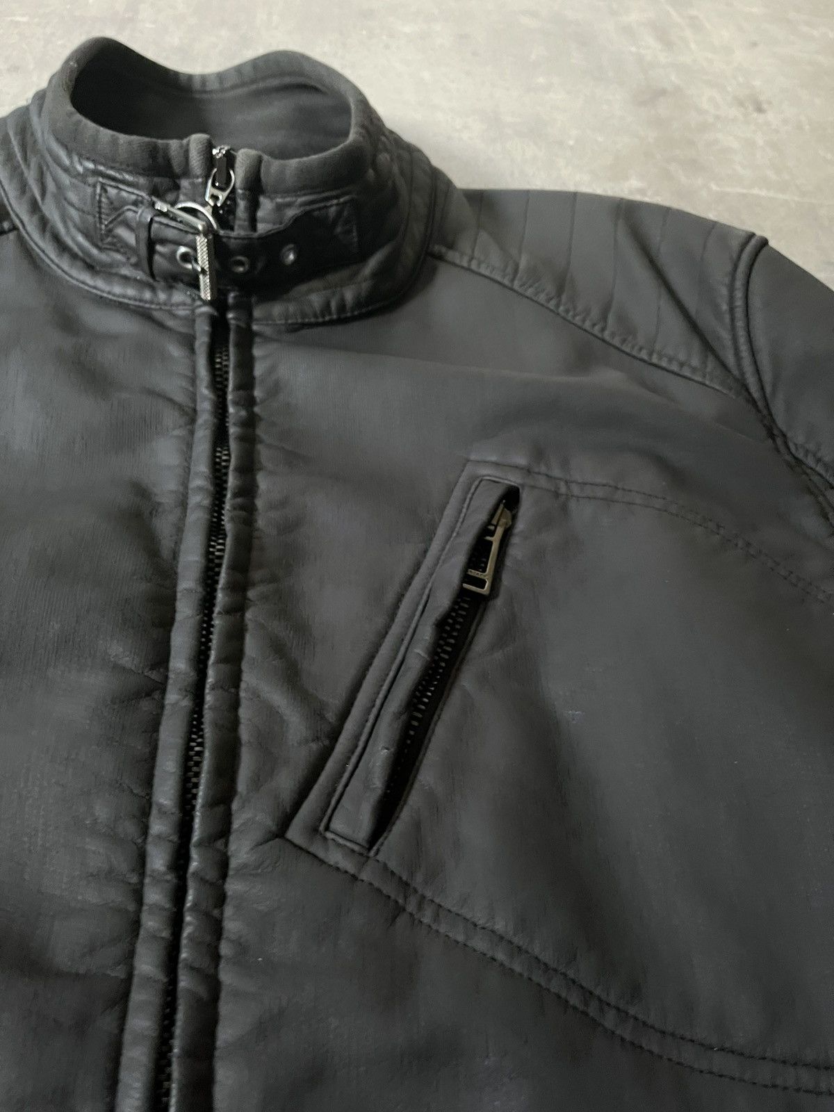 Belstaff Belstaff H Racer zip black jacket cotton polyurethane Size US XXL / EU 58 / 5 - 10 Thumbnail