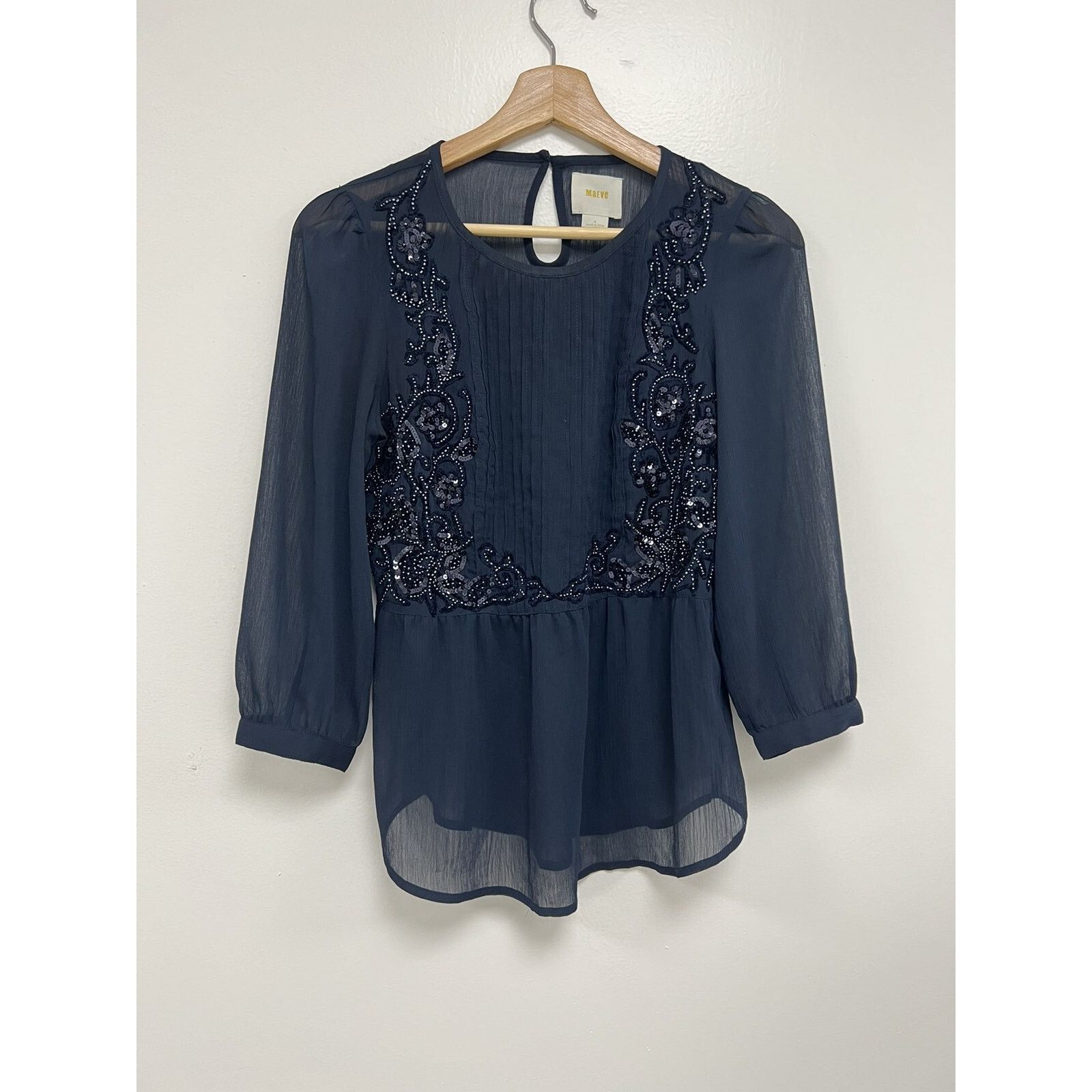 & Other Stories Anthropologie Blue Color Lightweight Size 0 A001414 Size XS / US 0-2 / IT 36-38 - 4 Thumbnail