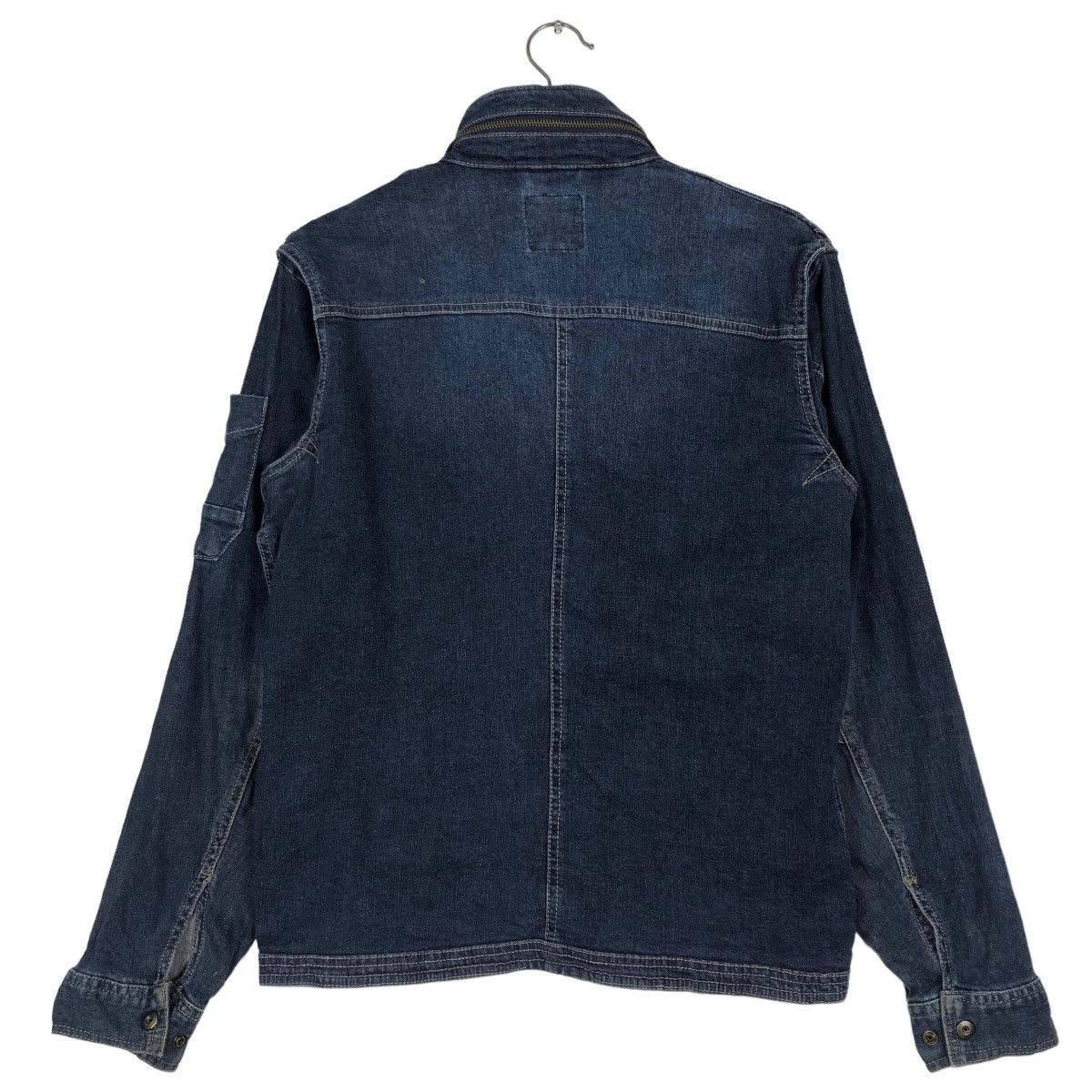 Japanese Brand 🔥Vintage Denim Biker Jacket I’z Frontier Japan Made Size US M / EU 48-50 / 2 - 8 Thumbnail
