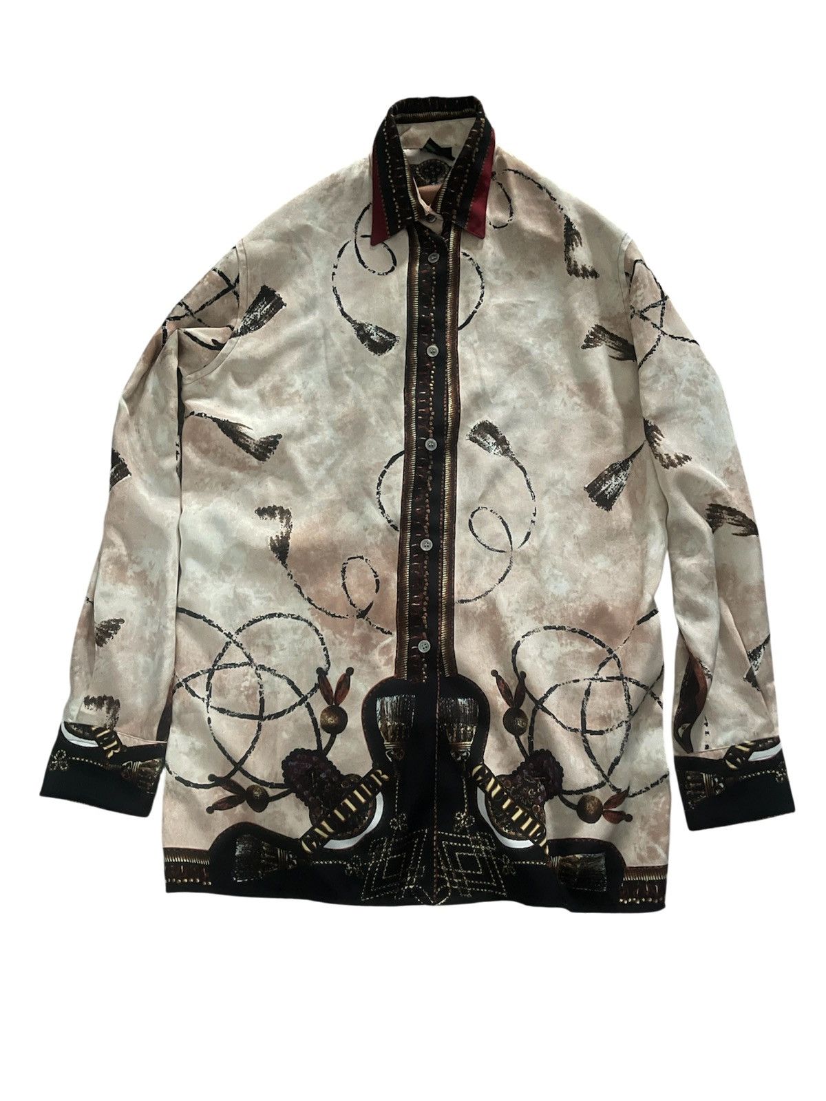 Jean Paul Gaultier Jean Paul Gaultier Western Horse Graphic silk button up Size US L / EU 52-54 / 3 - 2 Thumbnail