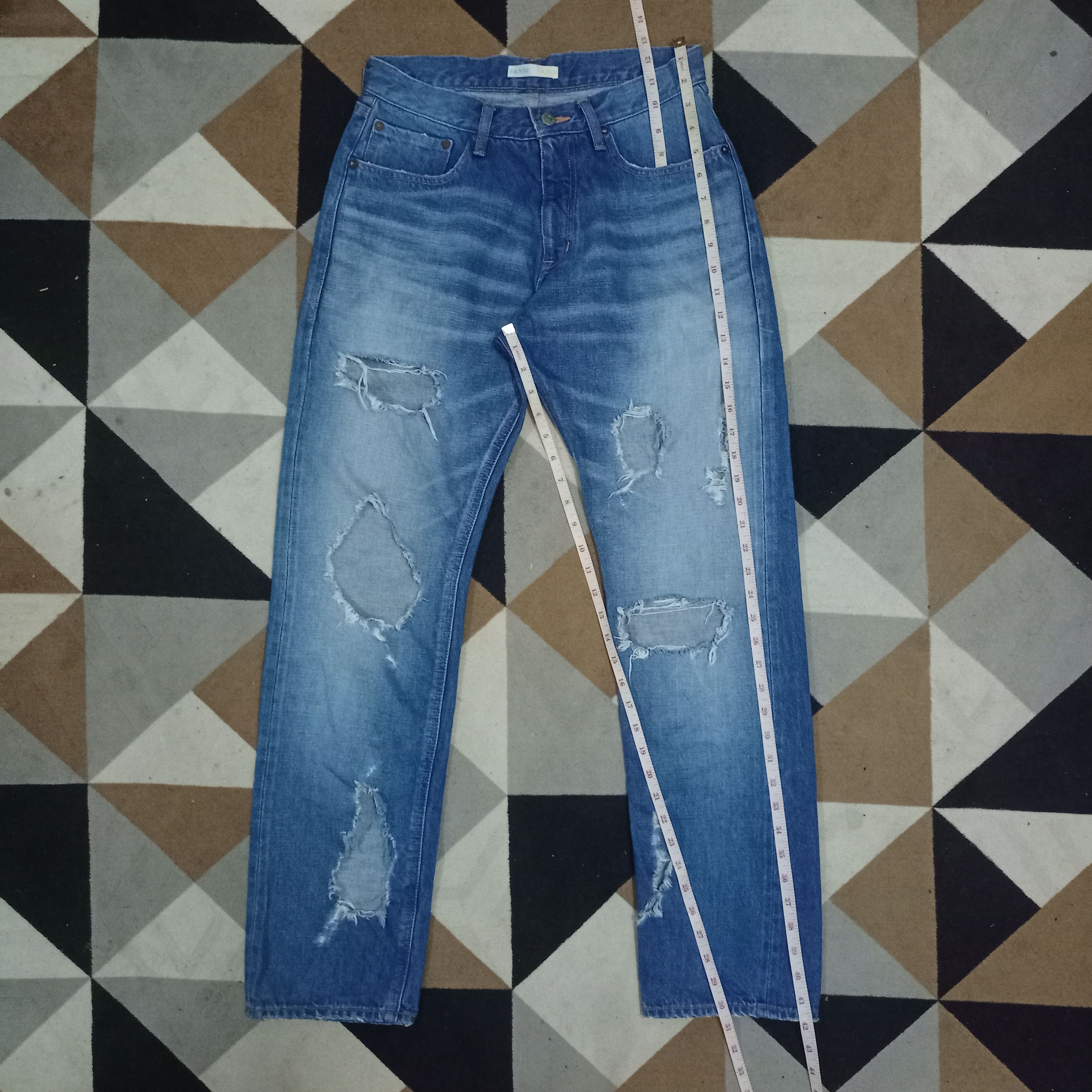 Japan Blue Vintage Setto By JAPAN BLUE Selvedge Ripped Jeans 29x31 Size US 29 - 10 Thumbnail