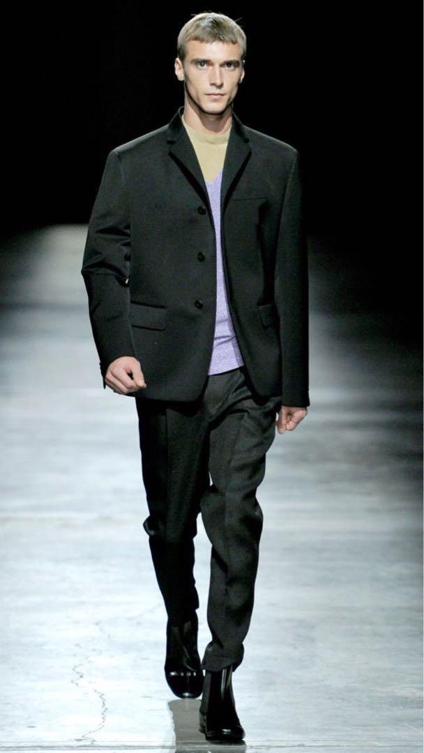 image of Prada 2011 Aw Nylon Black Blazer, Men's (Size 48R)