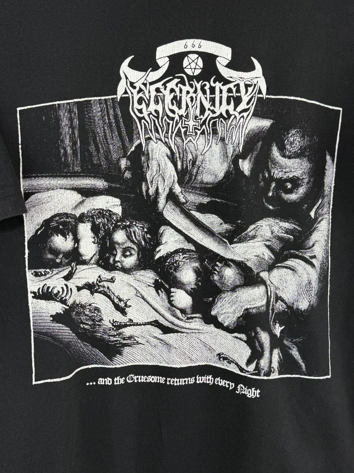 Band Tees Eternity 2004 And The Gruesome Returns Black Metal T-Shirt Size US L / EU 52-54 / 3 - 2 Thumbnail