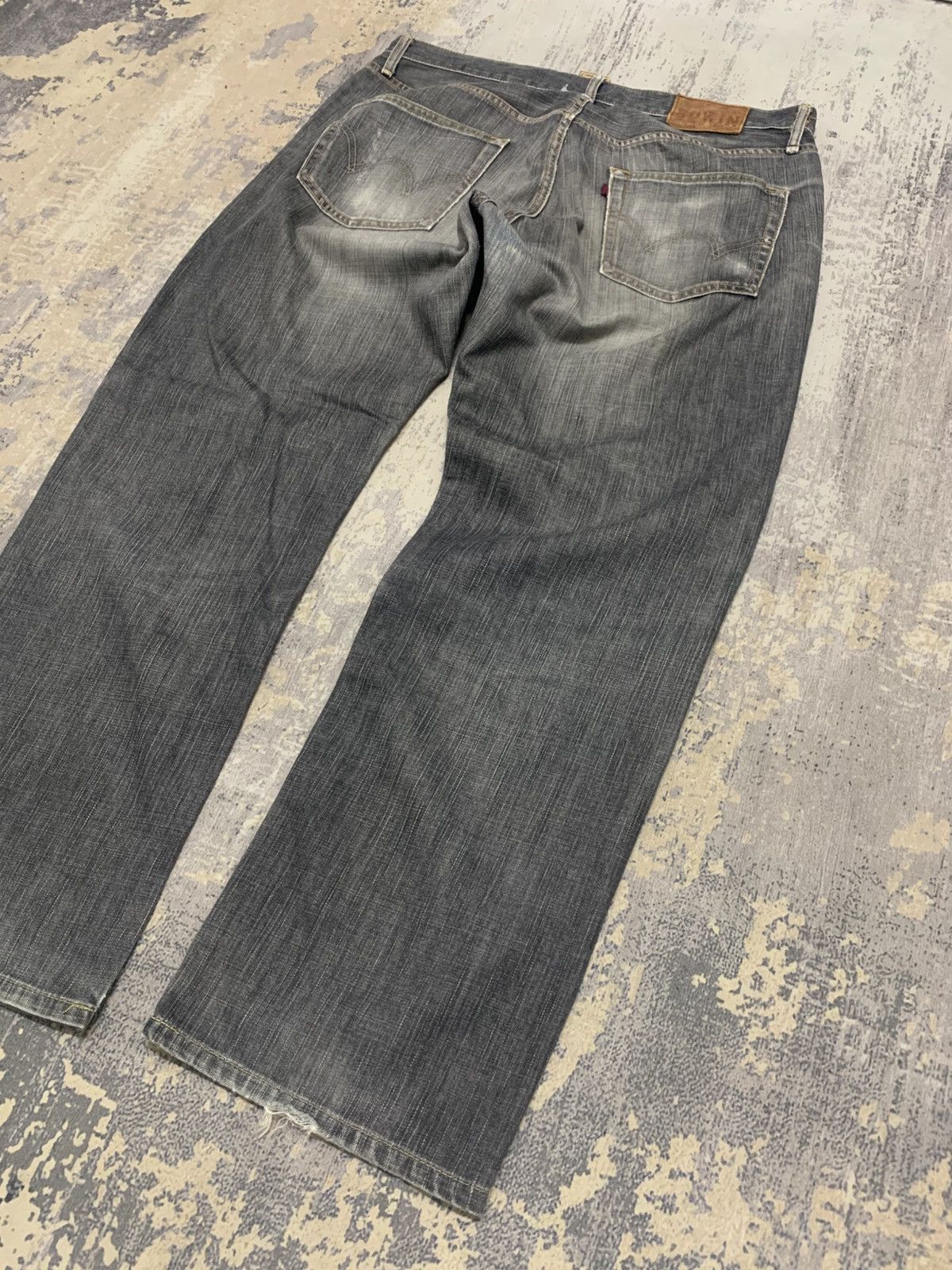 If Six Was Nine Vintage Edwin Japan Light Wash Distress Baggy Jeans Size US 36 / EU 52 - 13 Thumbnail