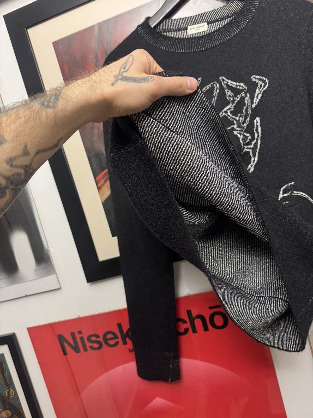 Saint Laurent Paris FW17 Saint Laurent Paris Mohair Knit Handsome Face Designer Size US M / EU 48-50 / 2 - 4 Thumbnail