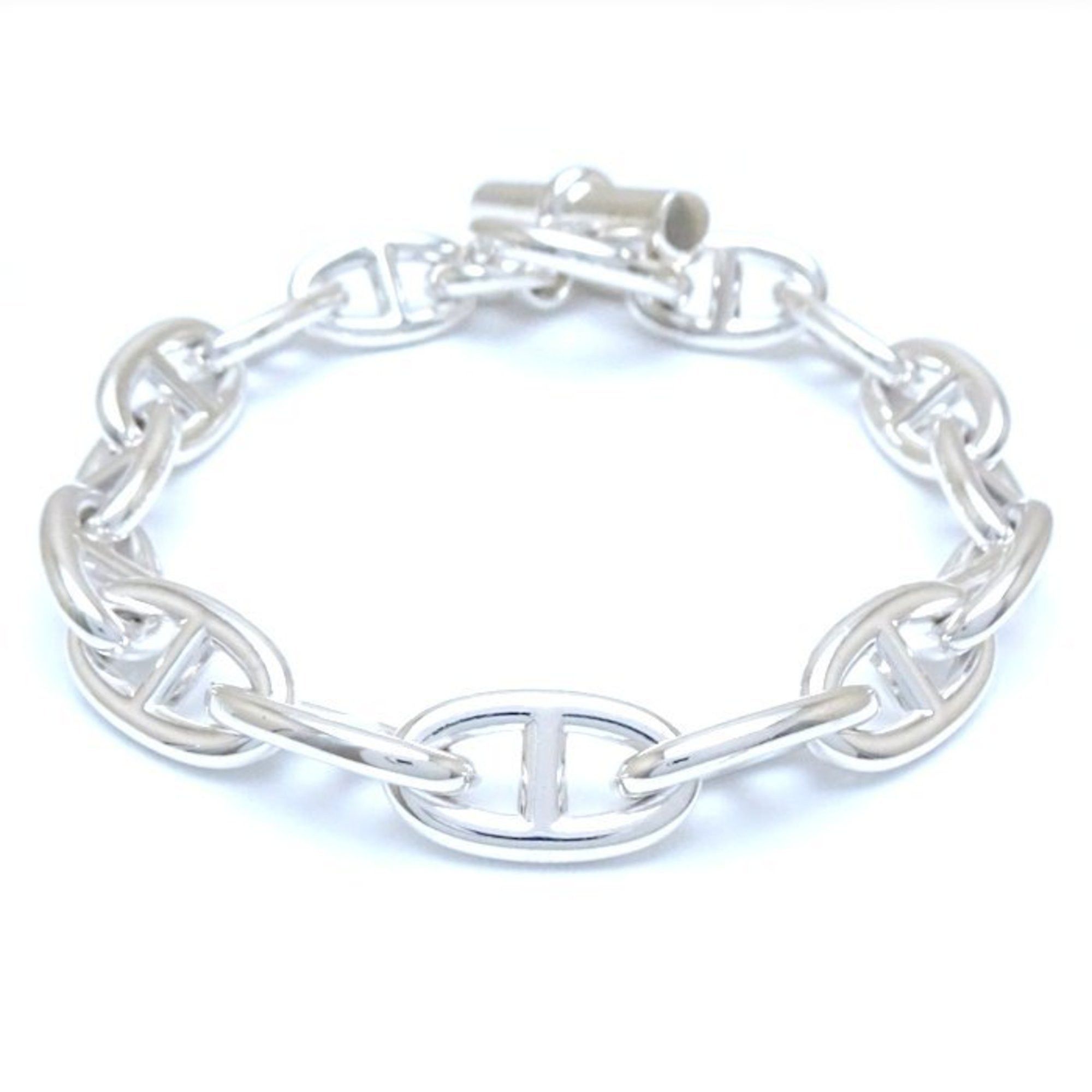 HERMES Chaine d'Ancre GM Bracelet 15 links 21cm circumference