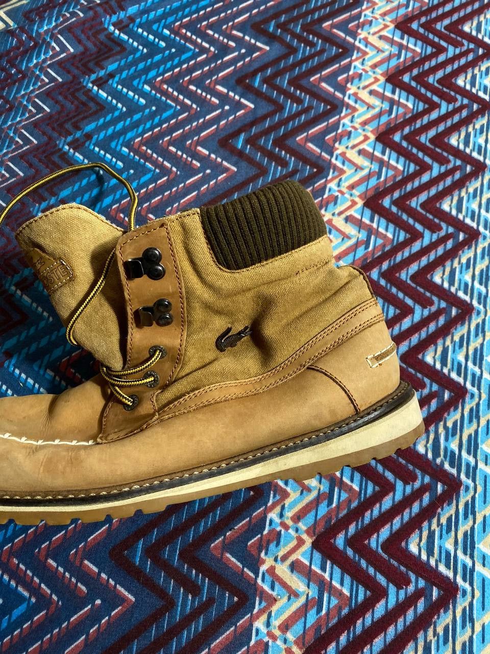 Lacoste × Vintage LACOSTE FREE SHIPPING size 9 US Classic Boots Leather Brown Size US 10 / EU 43 - 3 Thumbnail