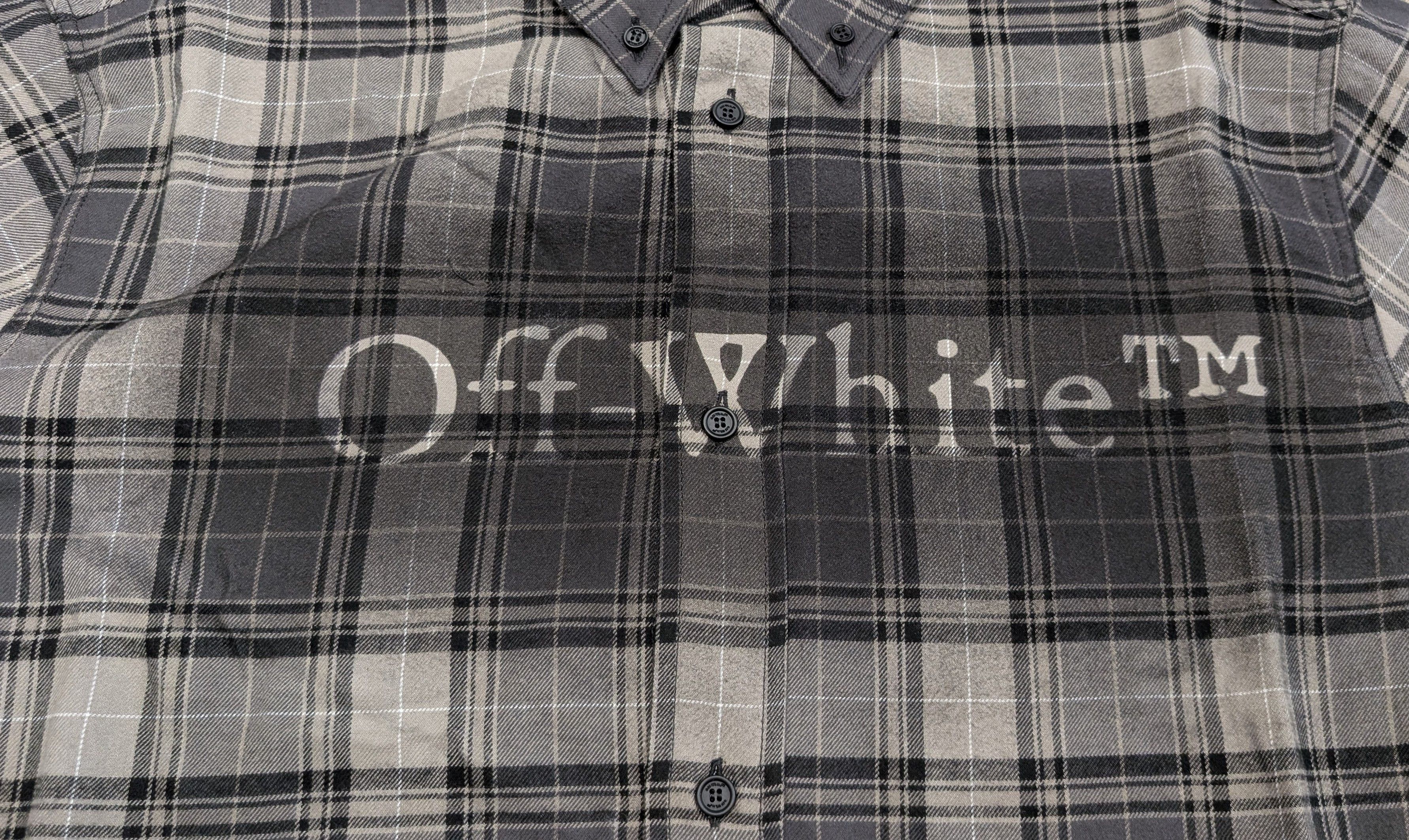 Off-White Off-white check flannel shirt Size US M / EU 48-50 / 2 - 4 Thumbnail
