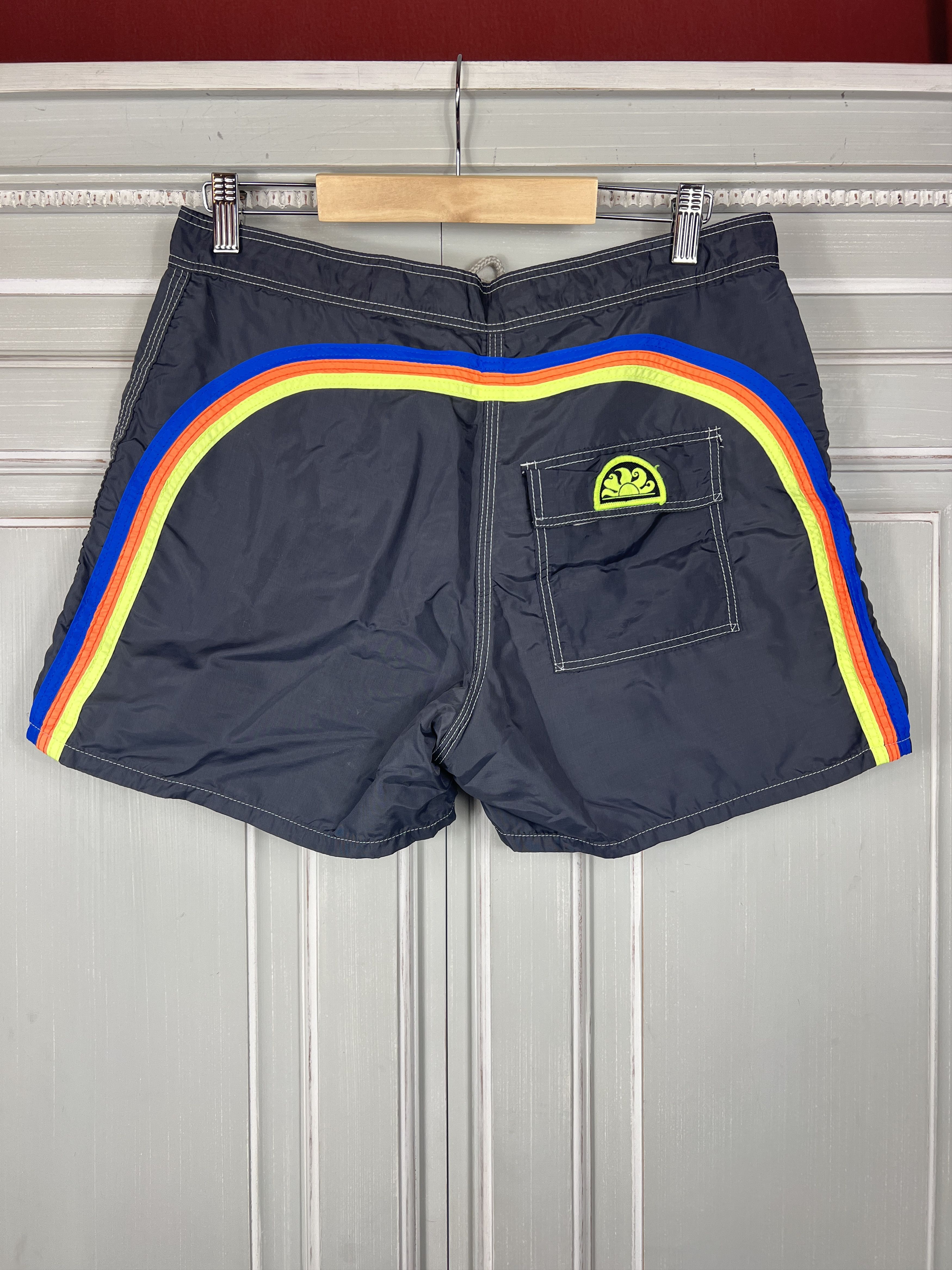 Sundek SUNDEK 33 BEACH BOARD SHORTS TRUNKS BATHSUIT S M Size US 33 - 1 Thumbnail