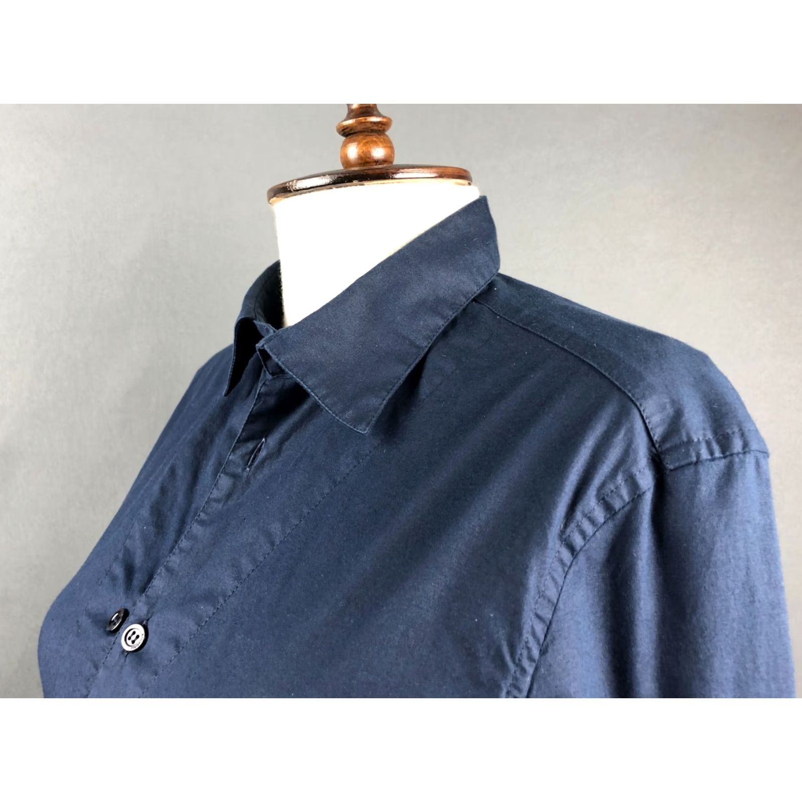 Vintage Bikkembergs Blouse Shirt Cotton Dark Blue Women Size S Size S / US 4 / IT 40 - 7 Thumbnail