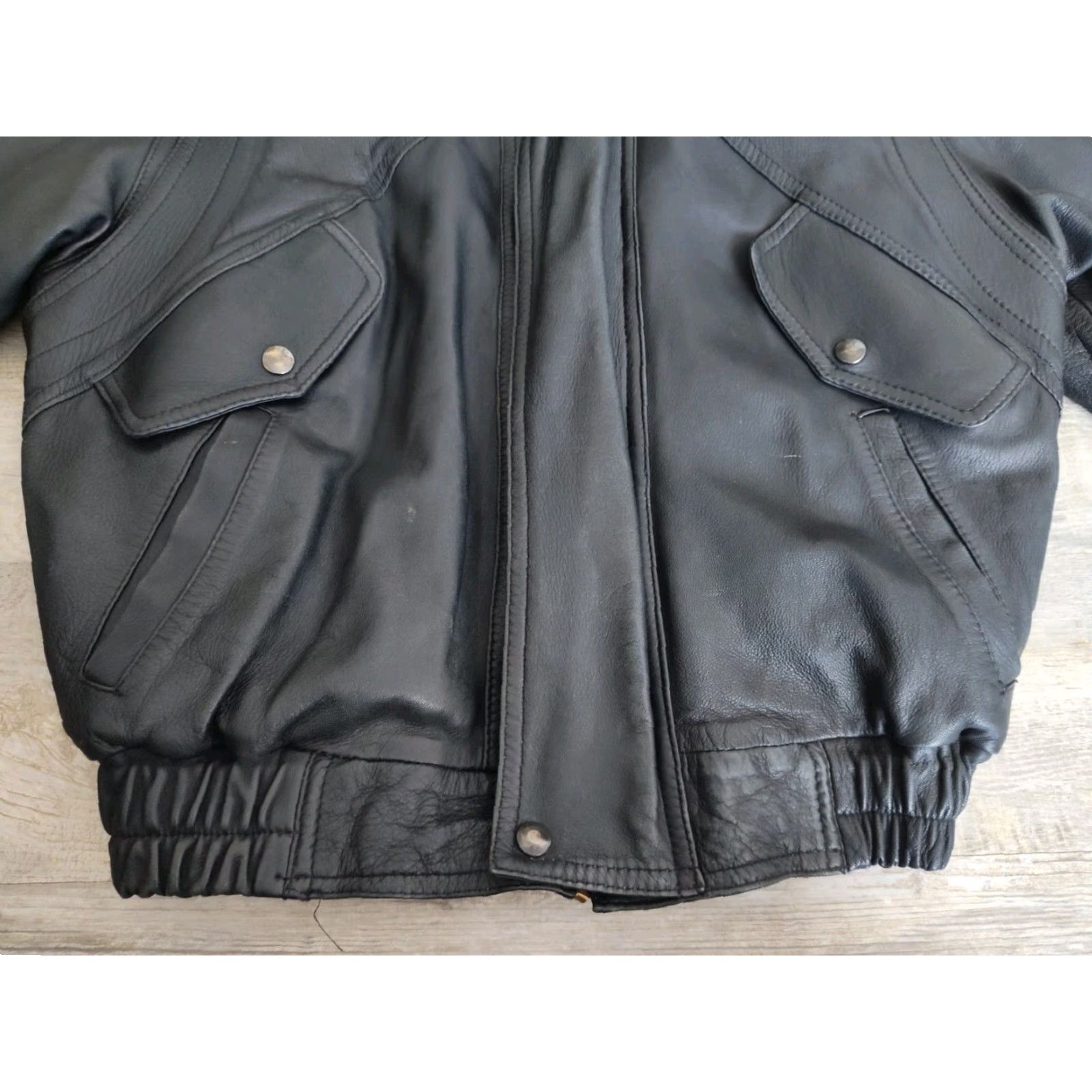 Vintage Vintage Handmade Leather Jacket Mexico Genuine XXXXXXXXXXXXXXXXX Size US M / EU 48-50 / 2 - 2 Thumbnail