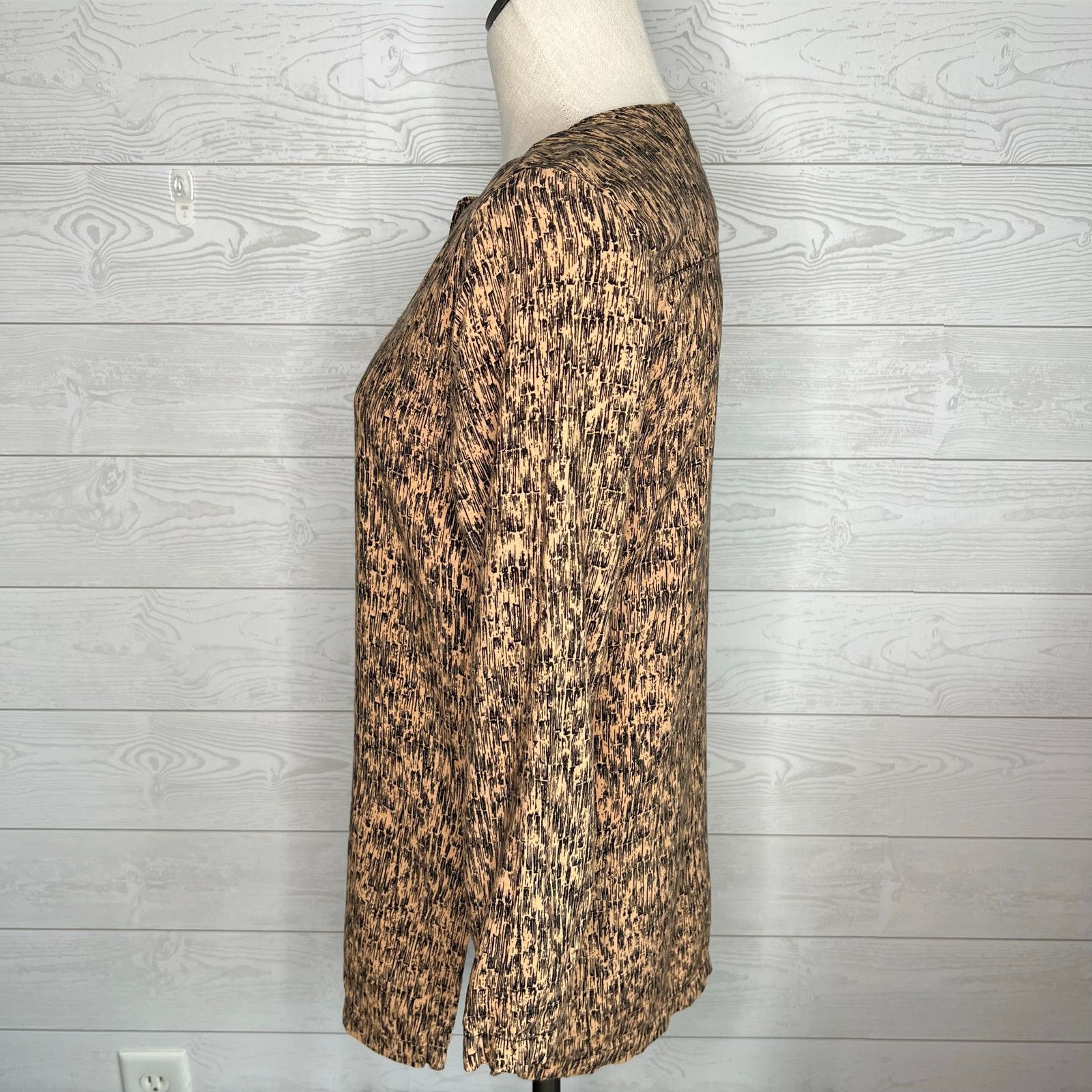 Other Vintage 80's Jaclyn Smith tan/black long sleeve tunic Size 6 Size S / US 4 / IT 40 - 2 Thumbnail