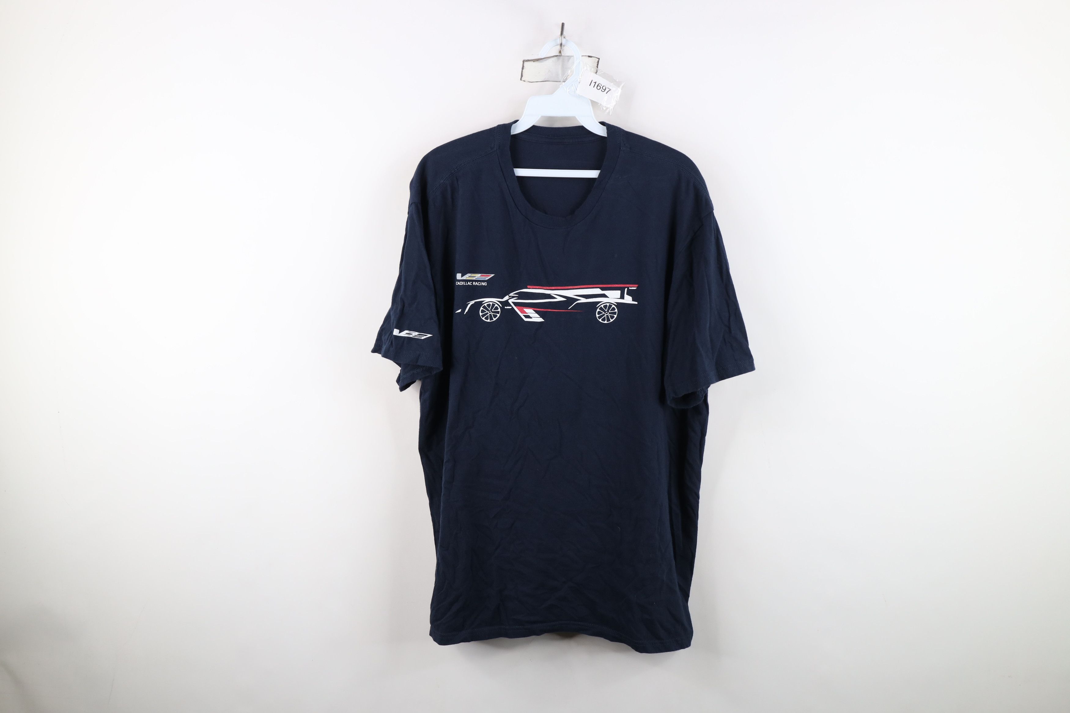 Vintage Y2K Streetwear Spell Cadillac Car Racing T-Shirt Navy Blue Size US L / EU 52-54 / 3 - 1 Thumbnail