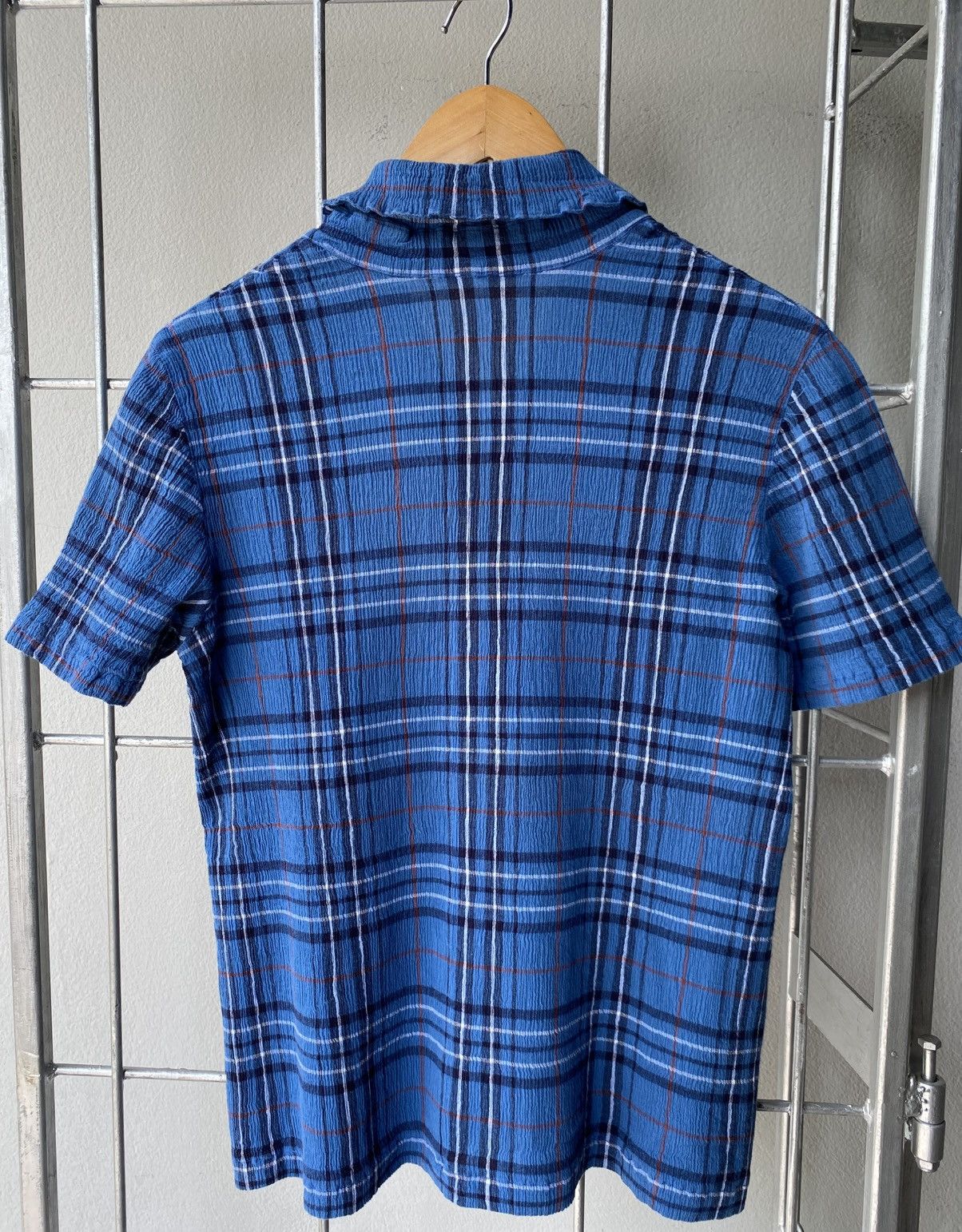 Tsumori Chisato Tsumori Chisato Blue Plaid Blouse with White & Red Accents. Size M / US 6-8 / IT 42-44 - 2 Thumbnail