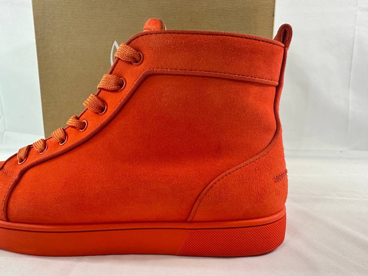 Christian Louboutin Christian Louboutin Louis Orlato Flat Sneakers Orange Suede Size US 11 / EU 44 - 8 Thumbnail